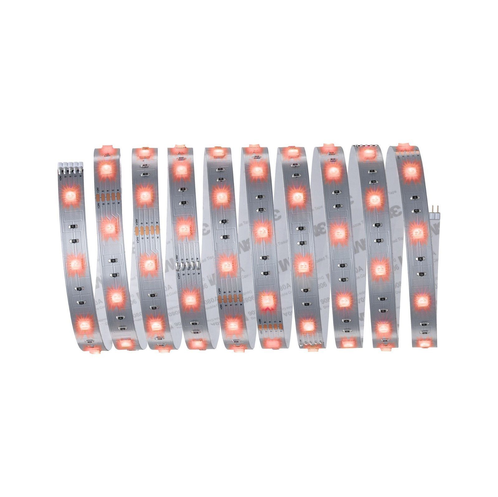 Paulmann Led-strepen MaxLED 250 Basisset 3m RGBW IP20 3000K 20W 230/24V 24VA zilverkleur (1 stuk)