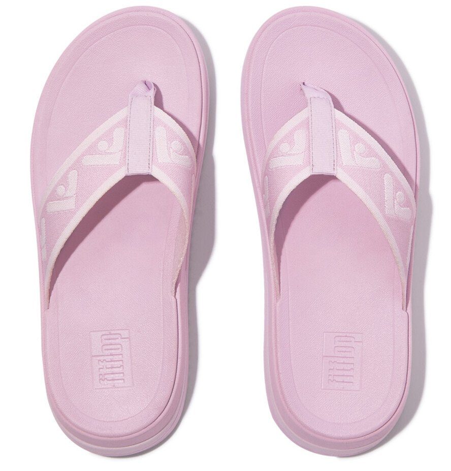 Fitflop Teenslippers SURFF WEBBING TOE sleehak, zomerschoen, slippers met microwobbleboard