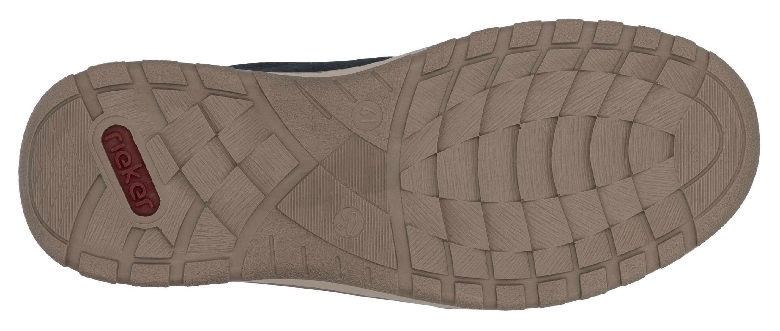 Rieker Instappers , slip-on sneaker, vrijetijdsschoen, lage schoen met elastische band