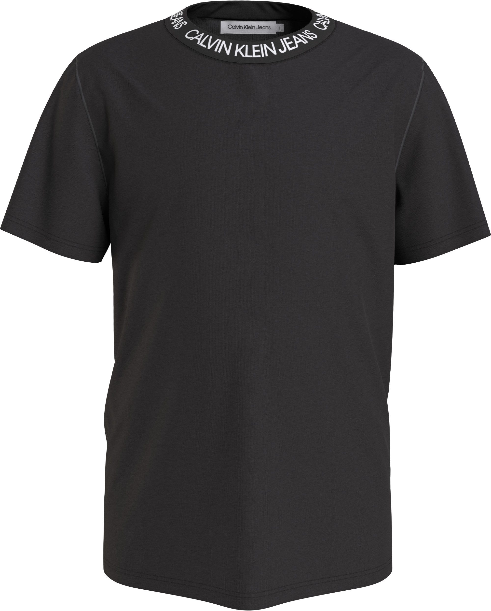 Calvin Klein T-shirt INTARSIA LOGO T-SHIRT voor kinderen tot 16 jaar, logo-opdruk bij de hals