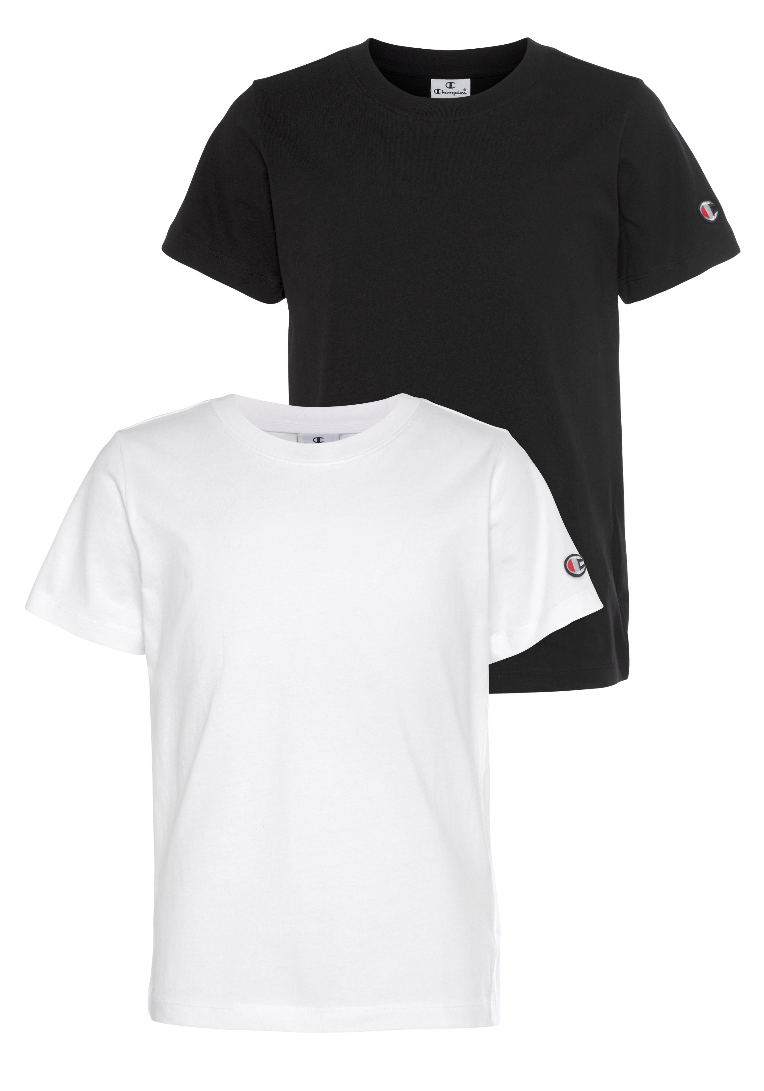 Champion T-shirt Classic 2pack Crewneck T-Shirt - voor kinderen (set, 2-delig)