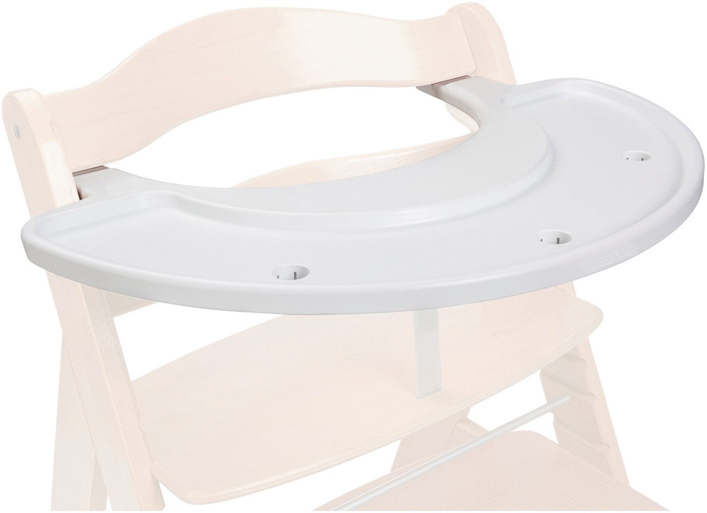 Hauck Kinderstoeltafeltje Alpha Play Tray, White van gerecycled materiaal