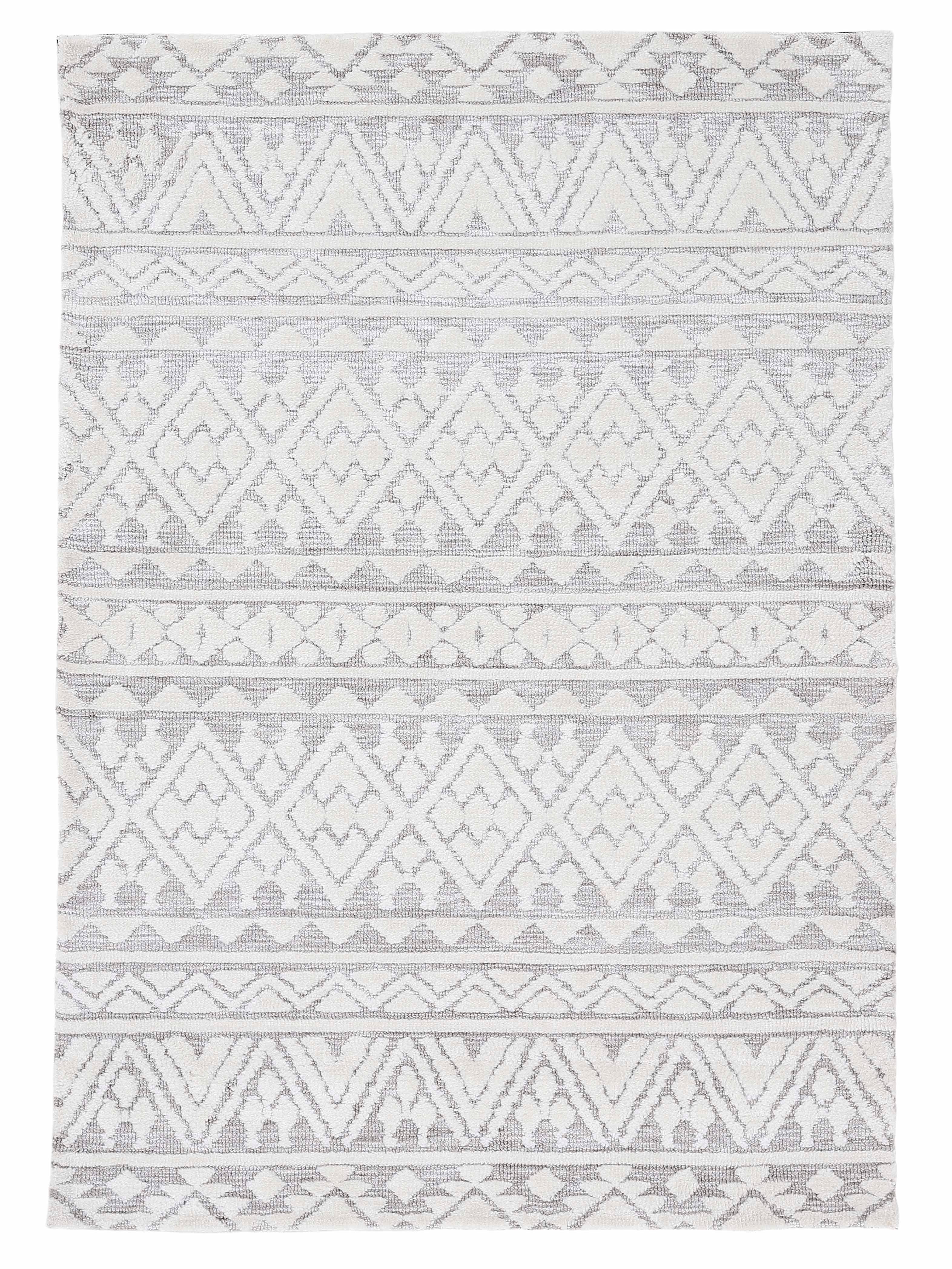 carpetfine Vloerkleed Holly 2 Ruitmotief, hoog-laag structuur, woonkamer