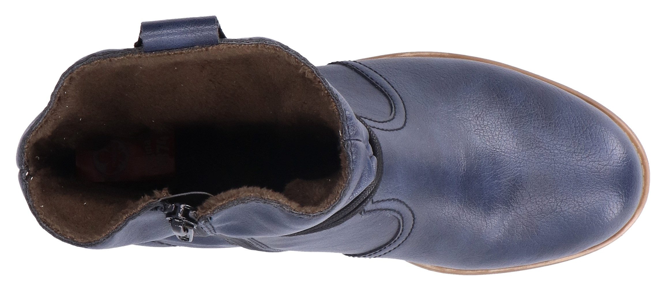Rieker Winterlaarsjes laarzen, hakken, slouchy schacht, met binnenrits