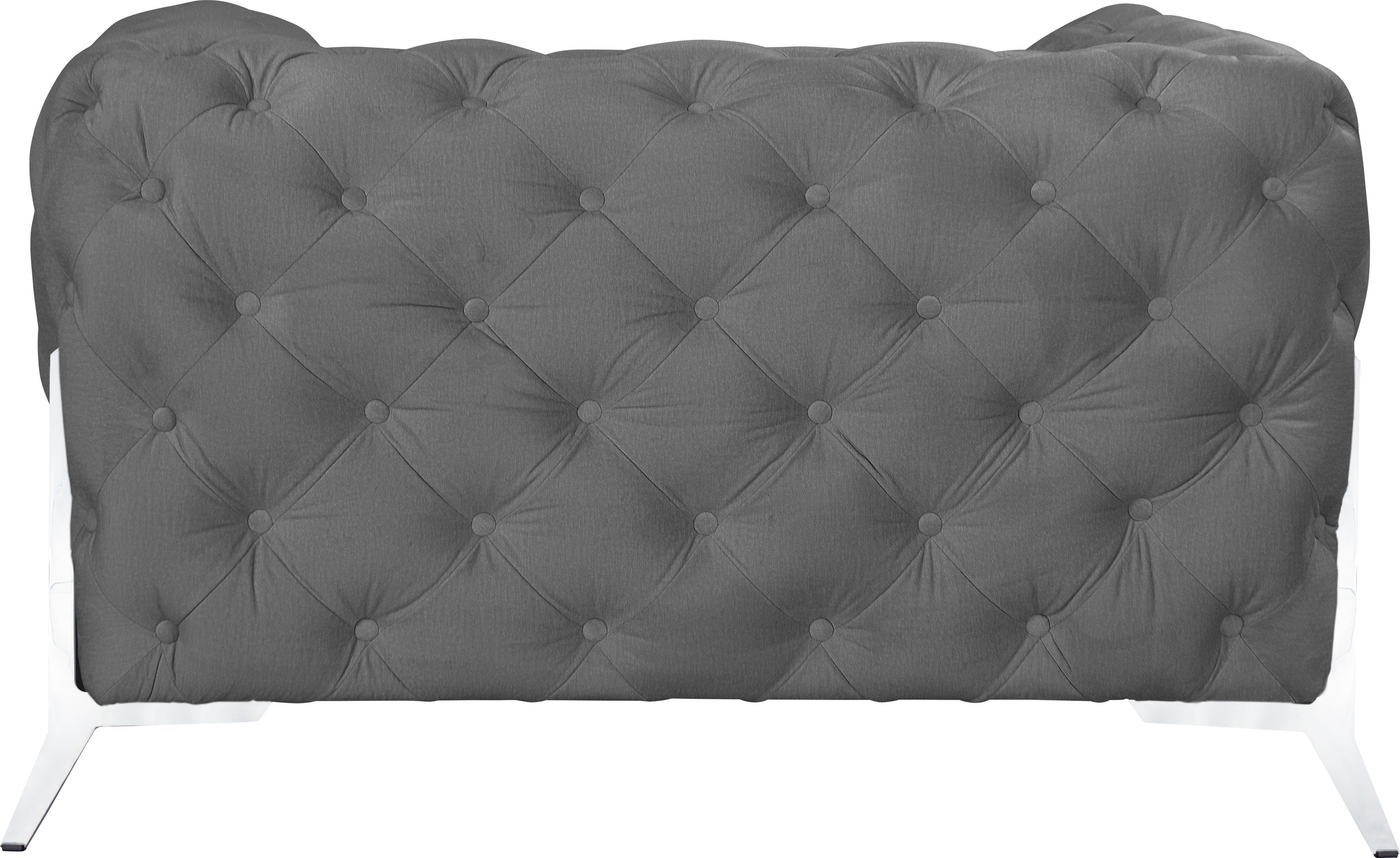 Leonique Chesterfield-fauteuil Amaury Fauteuil luxueuze capitonnage, moderne chesterfield look, kleur van de poten ter keuze
