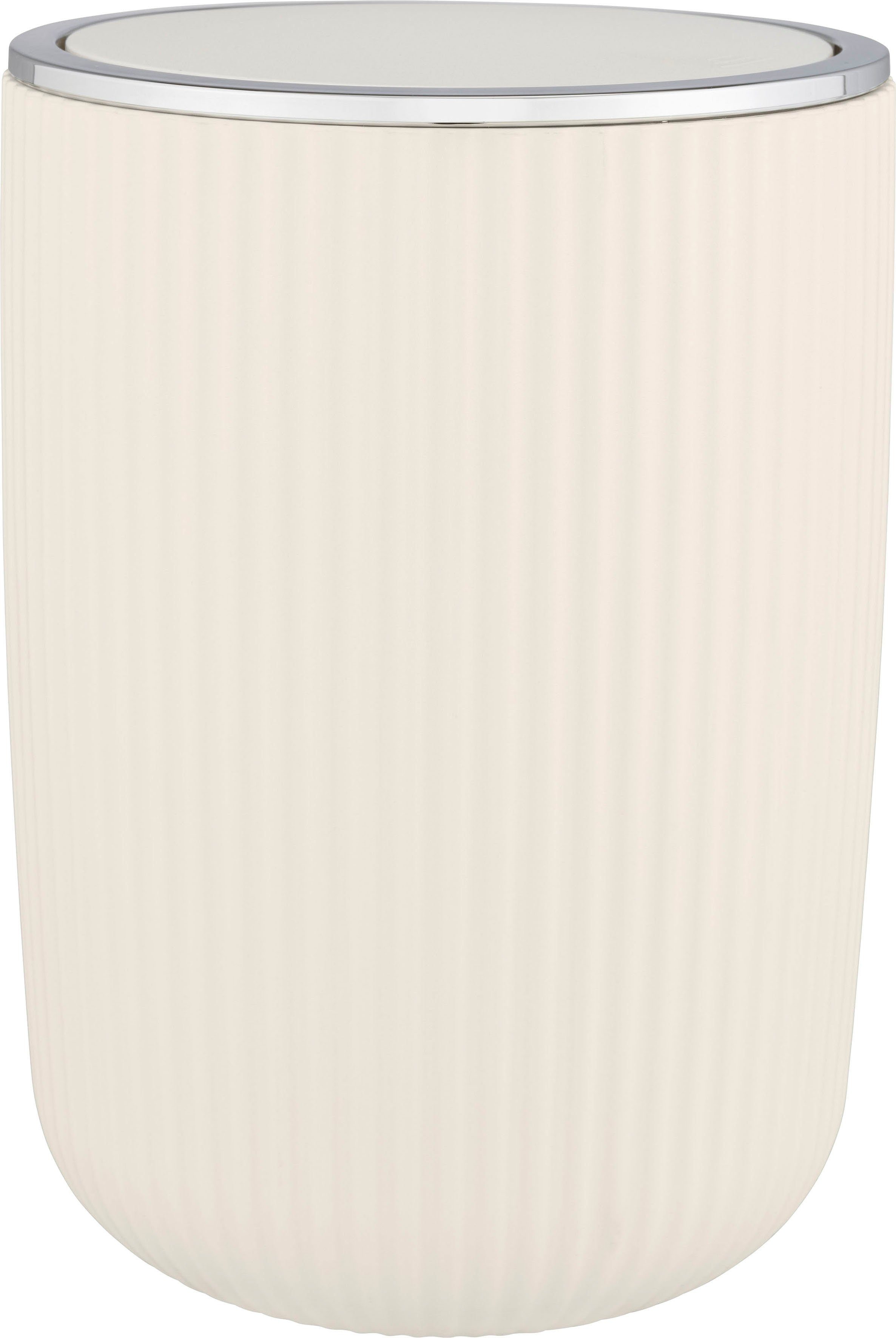WENKO Tissue-emmer Agropoli met swingdeksel, 5,5 liter pedaalemmers wit
