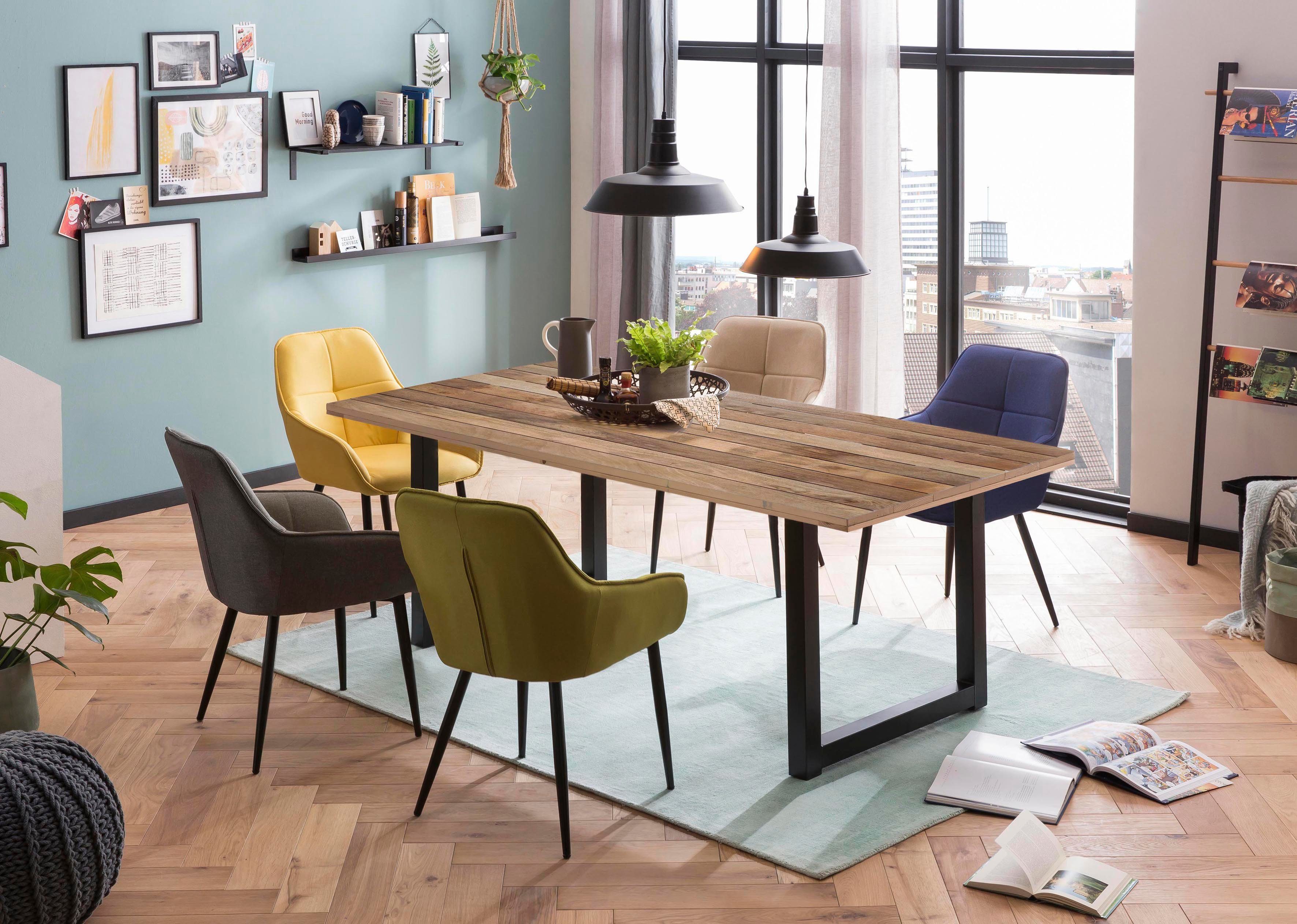 Home affaire Eettafel Aletsch gemaakt van onbehandeld hout, gerecycled steigerhout