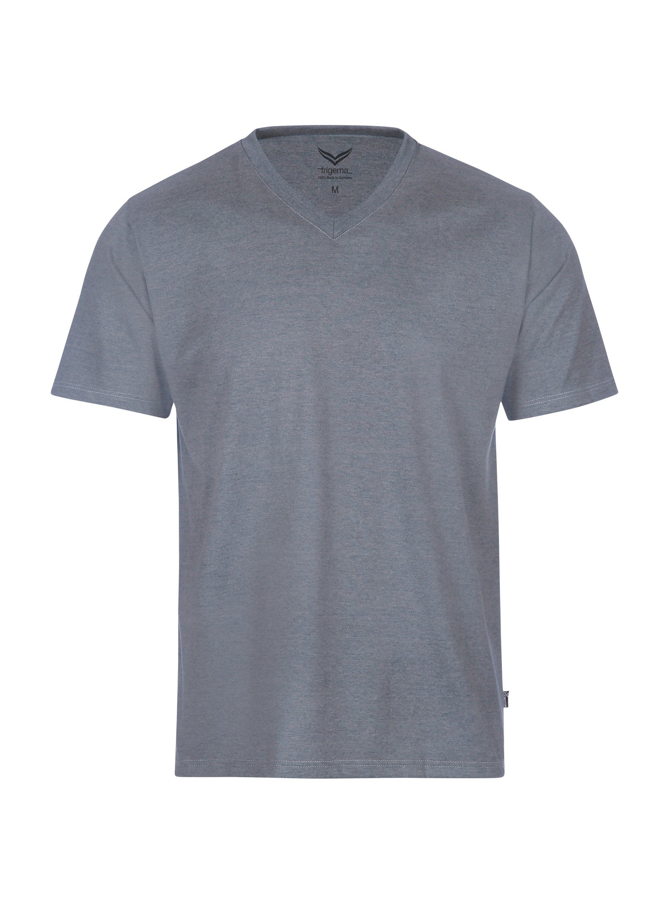 Trigema T-shirt Trigema V-Shirt DELUXE katoen (1-delig)