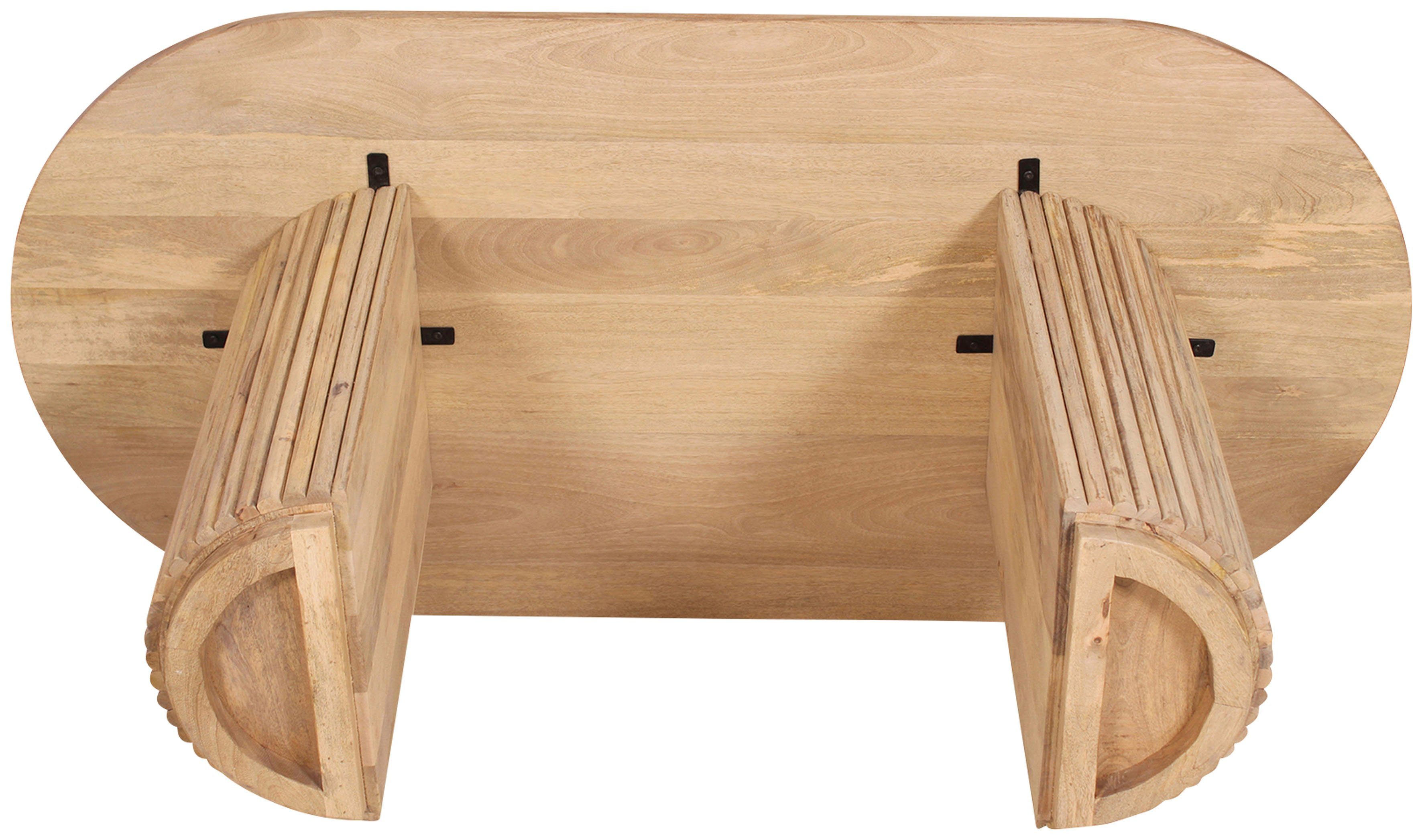TOM TAILOR HOME Eettafel Ripped met tafelpoten in extravagante ribbel-look