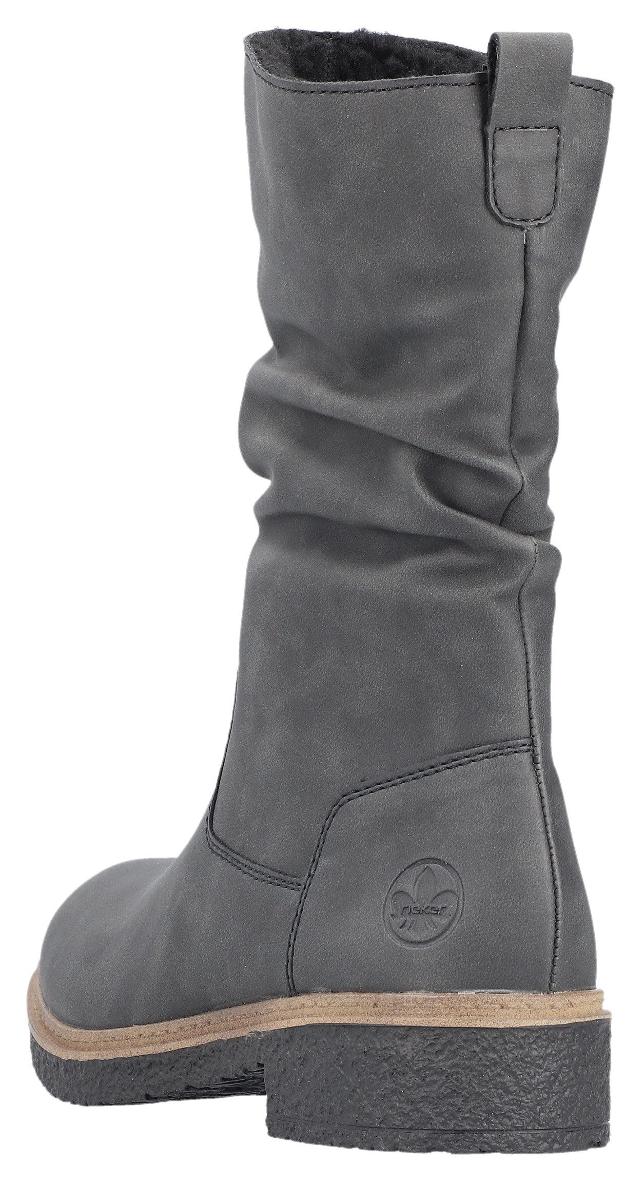 Rieker Winterlaarzen , klassieke laarzen, blokhak, slouchy schacht, met warme voering