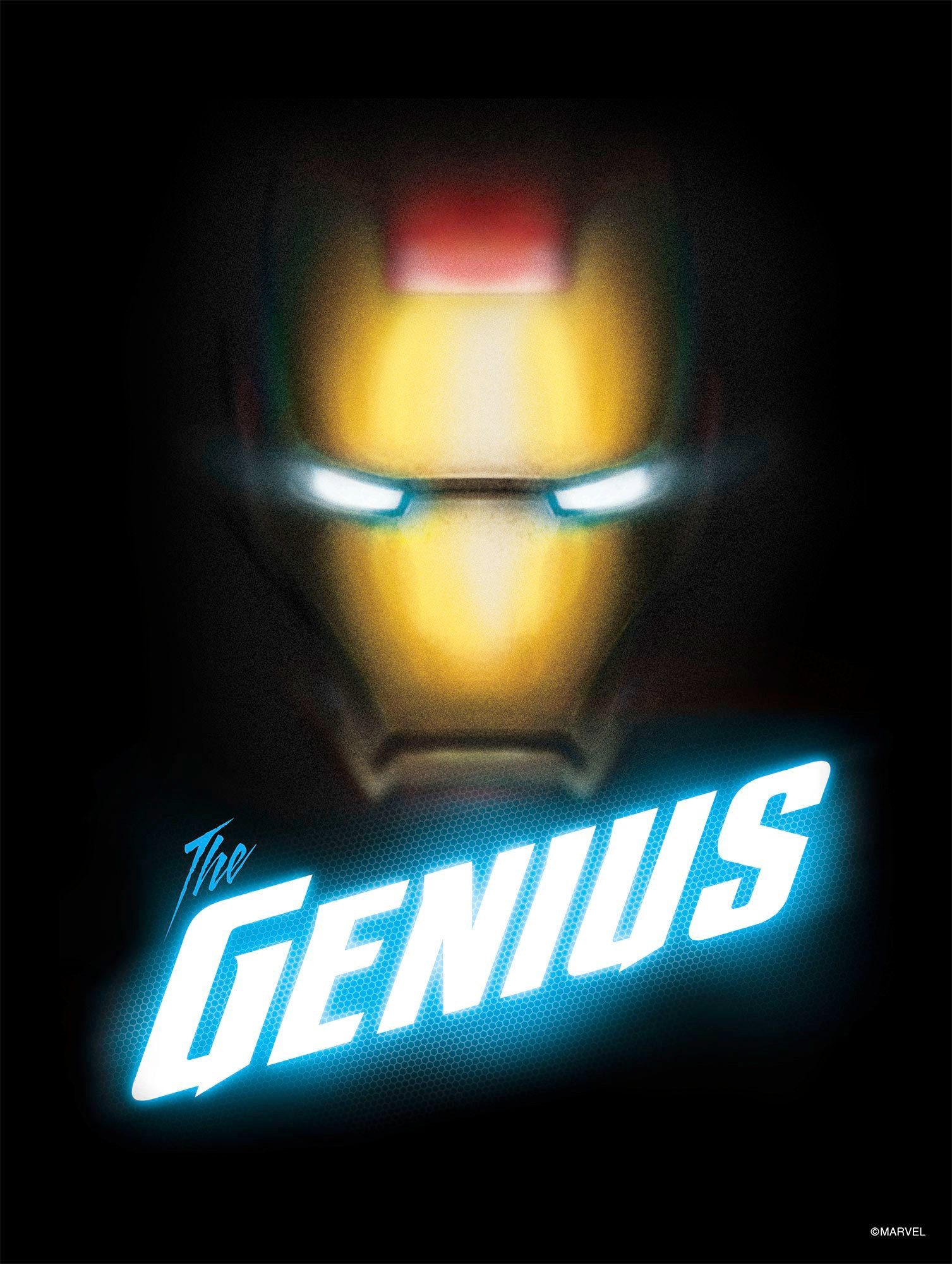 Komar Wanddecoratie Avengers The Genius Wanddecoratie voor de kinderkamer - zonder lijst (1 stuk) schilderijen maat 30 cm x 40 cm multicolor