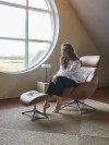 FLEXLUX Voetenbankje Elegant voor beensteun voor een betere ontspanning, zwarte voet