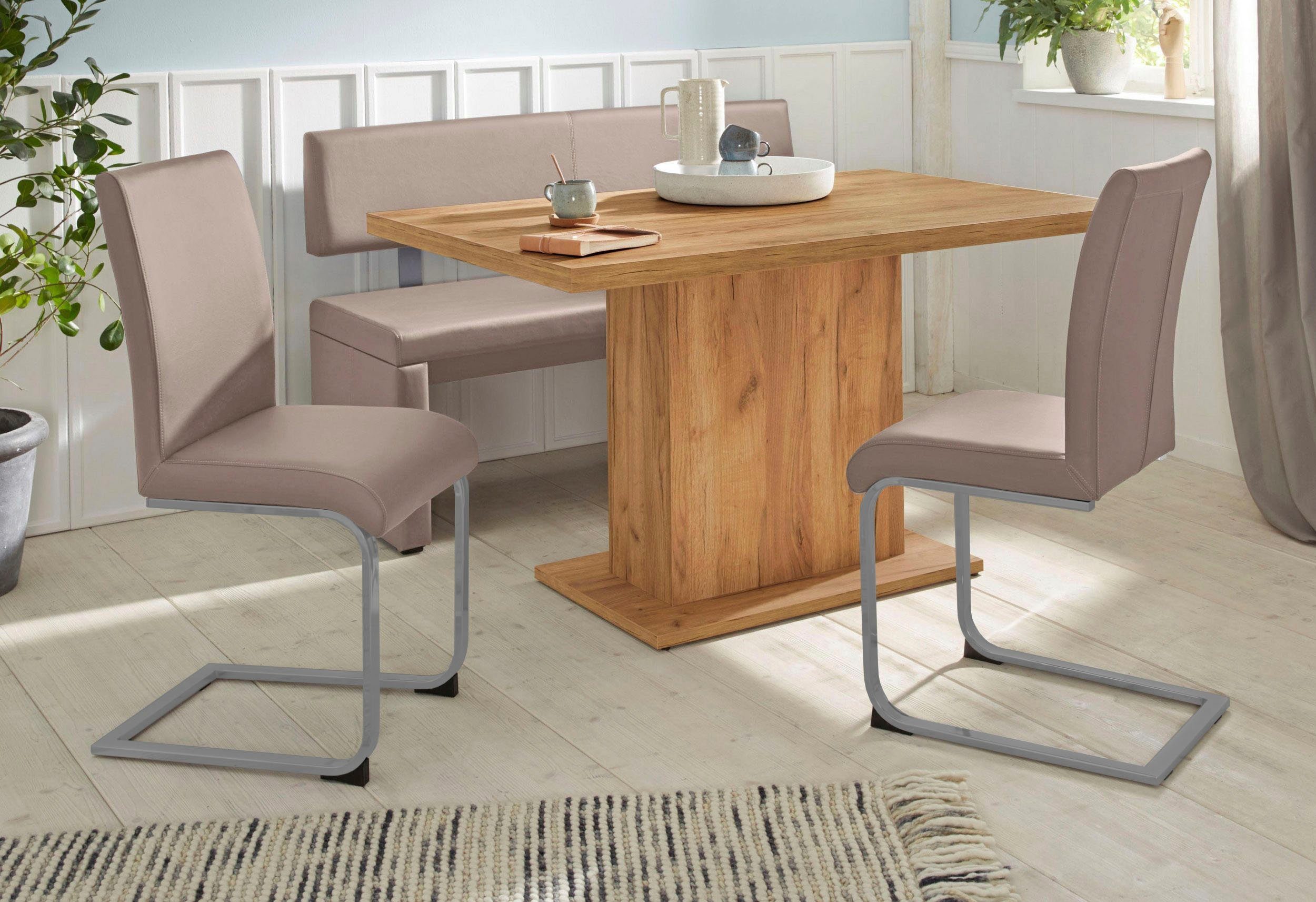 Home affaire Zitbank Charissa met leuning, breedte 140, 160 of 180 cm