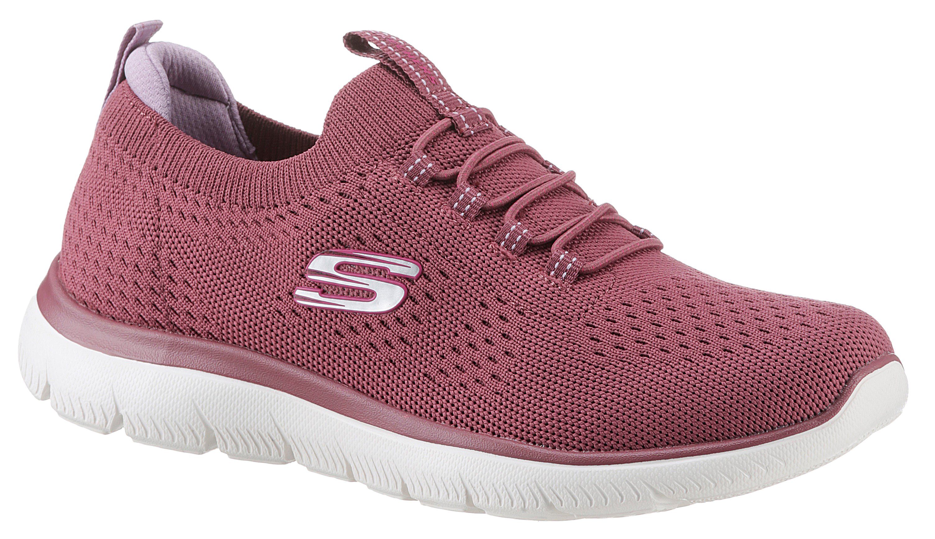 Skechers Slip-on sneakers Summits , vrijetijdsschoen, lage schoen, slipper met flexibele tractionloopzool