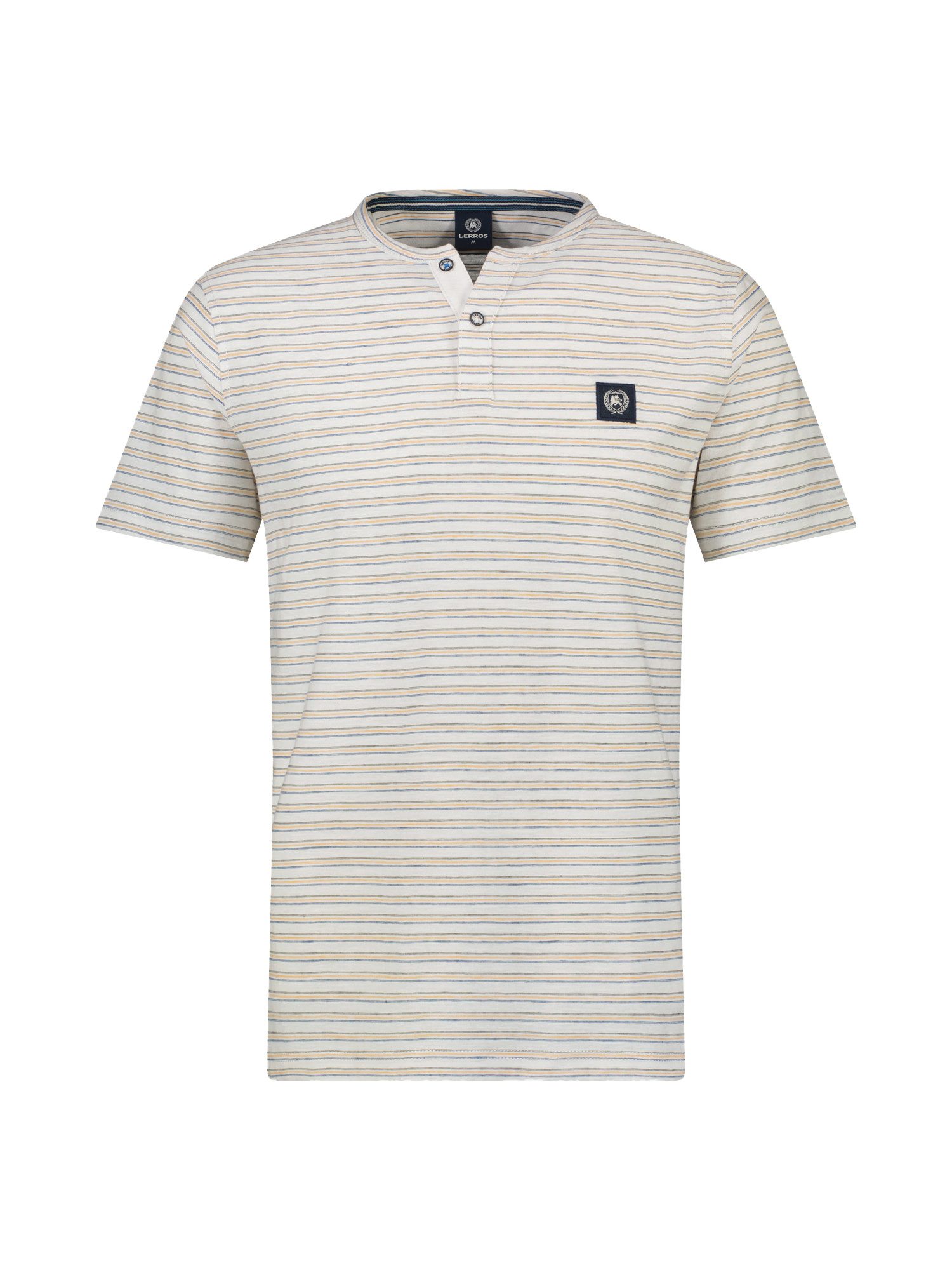 Lerros Henleyshirt LERROS heren serafino-shirt, gestreept
