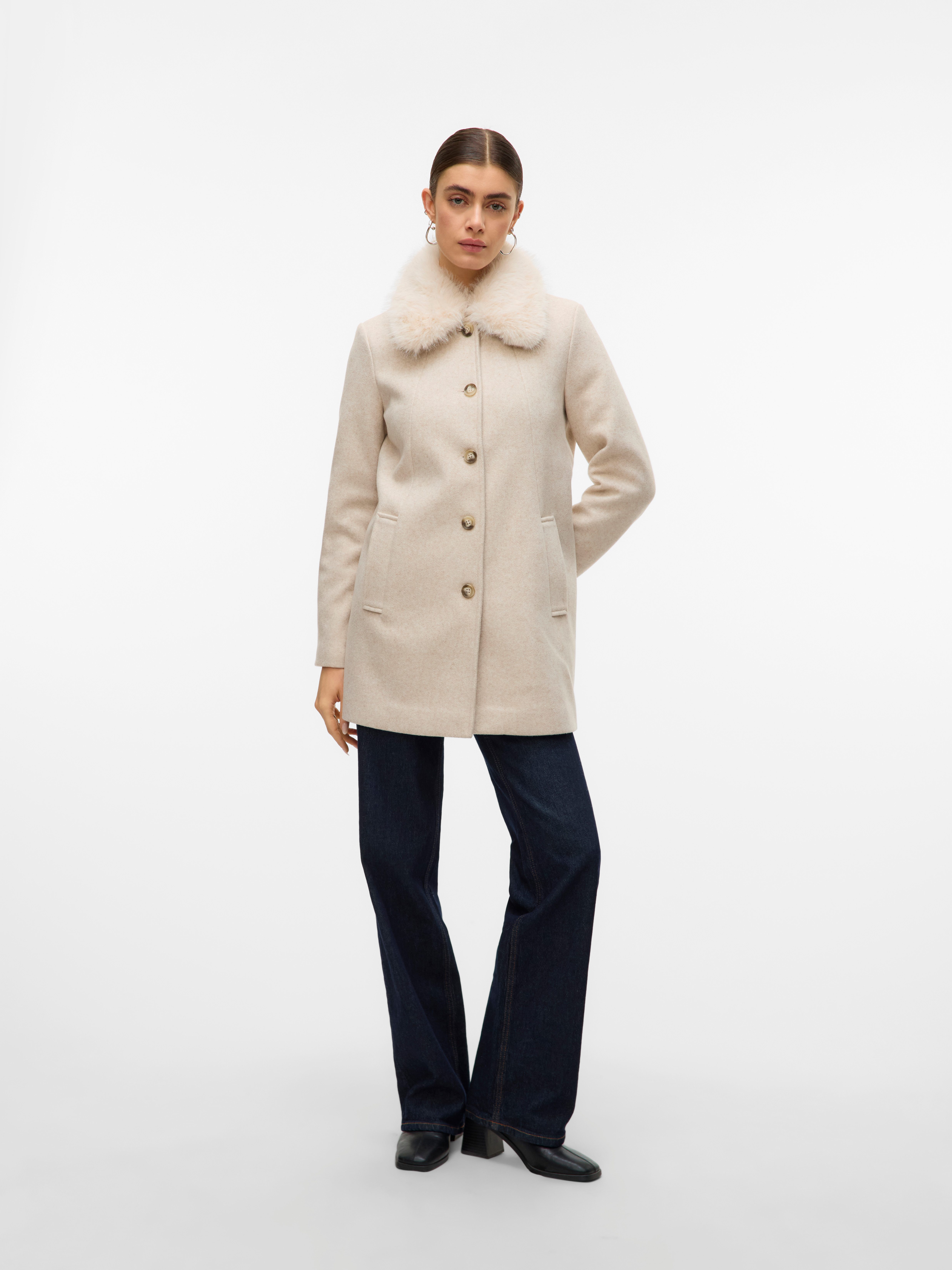 Vero Moda Lang jack VMAUTUMN COZY JACKET GA BOO