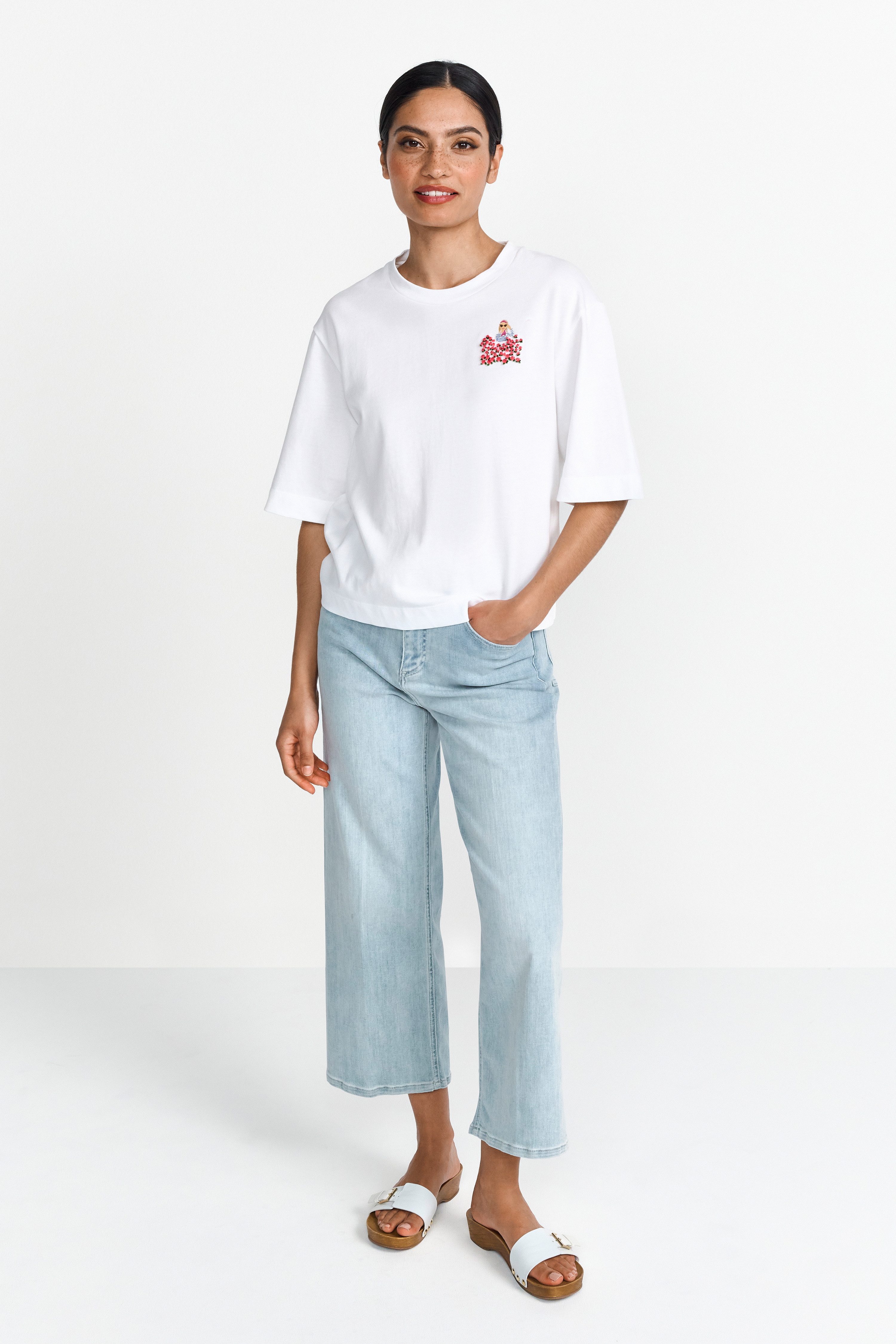 Rich & Royal Shirt met korte mouwen Met een ronde hals