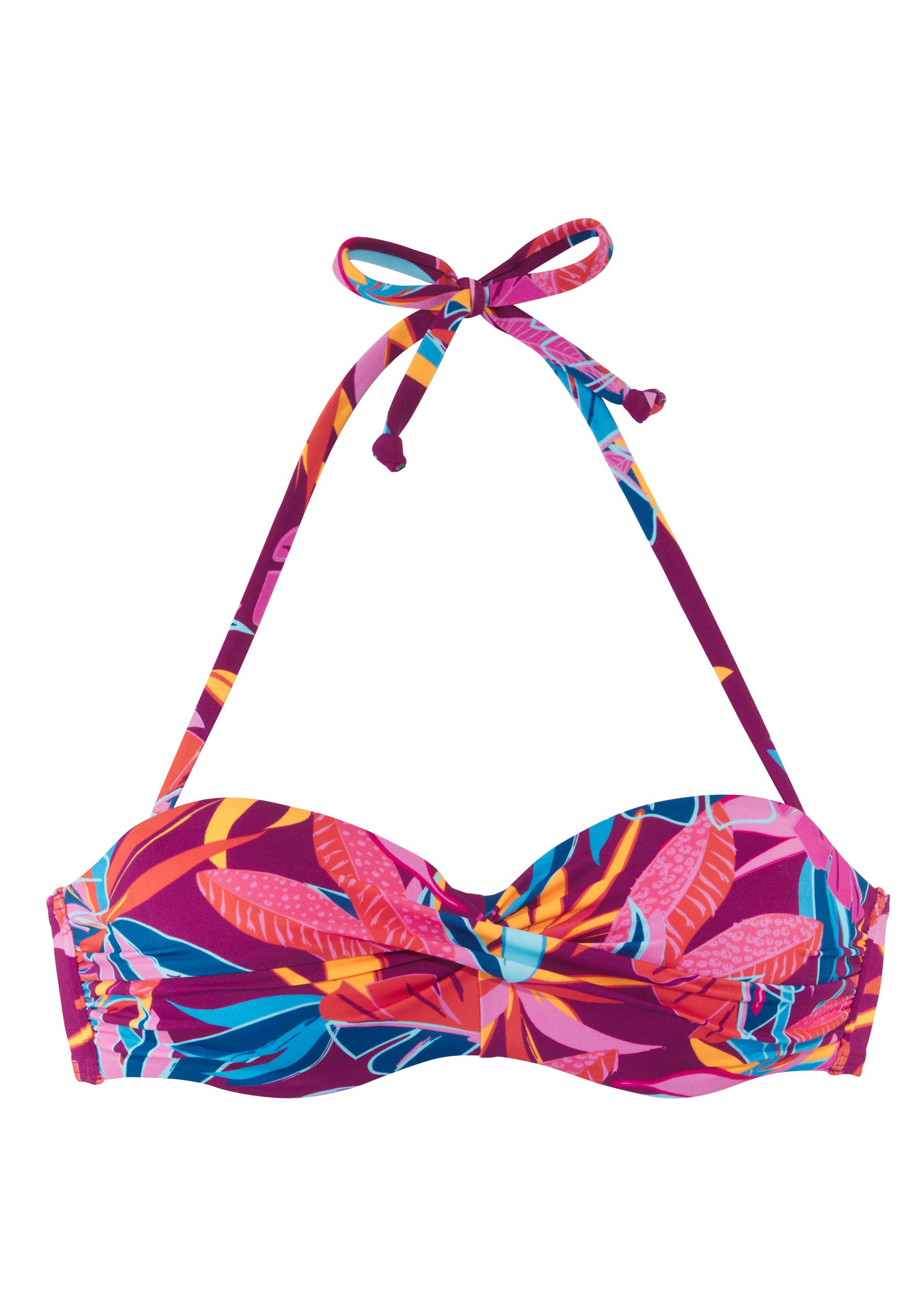 Buffalo Beugelbikinitop in bandeaumodel Soleil met gedraaide look