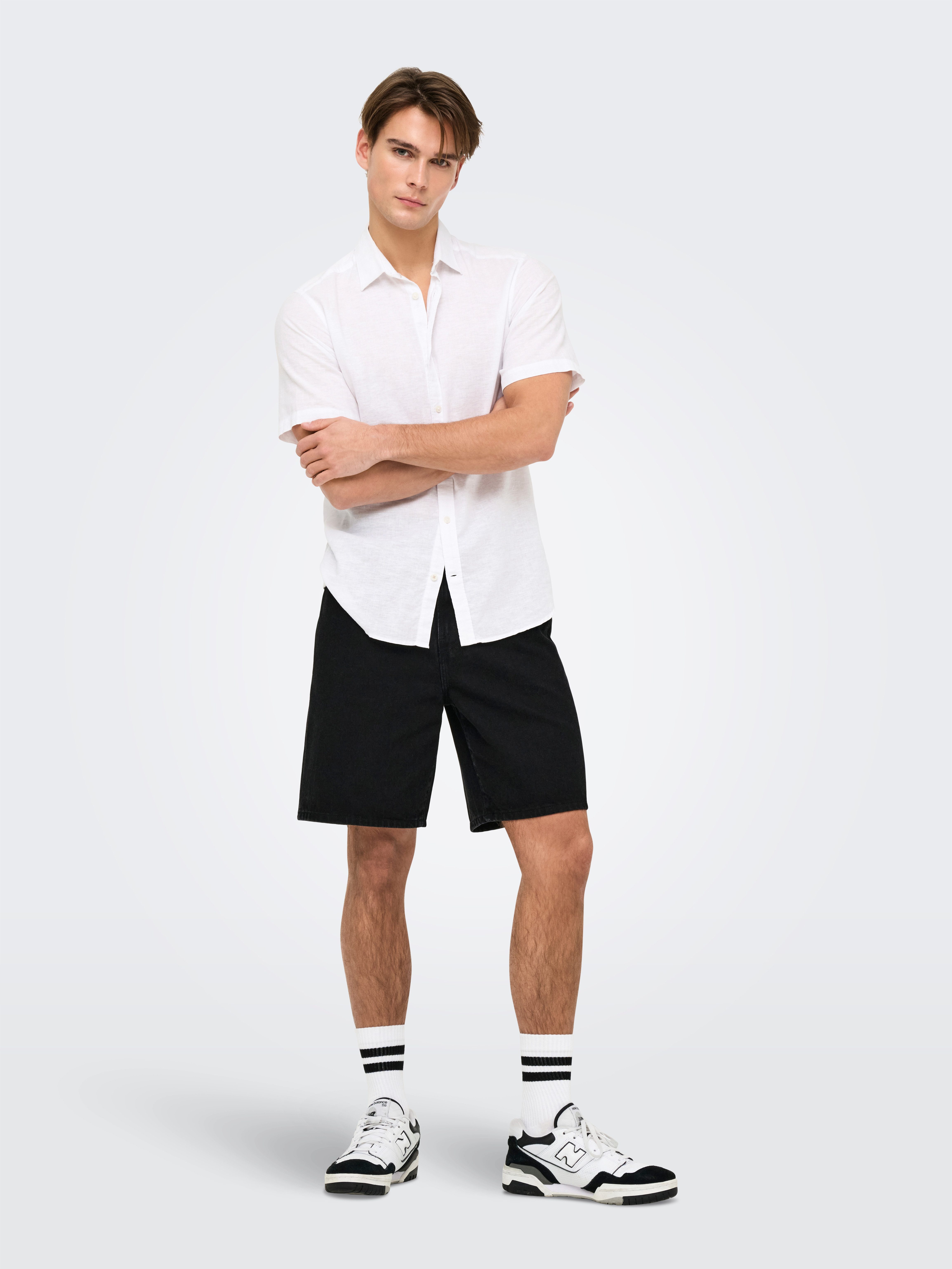 ONLY & SONS Short ONSFADE BLACK 9087 AZG DNM SHORTS