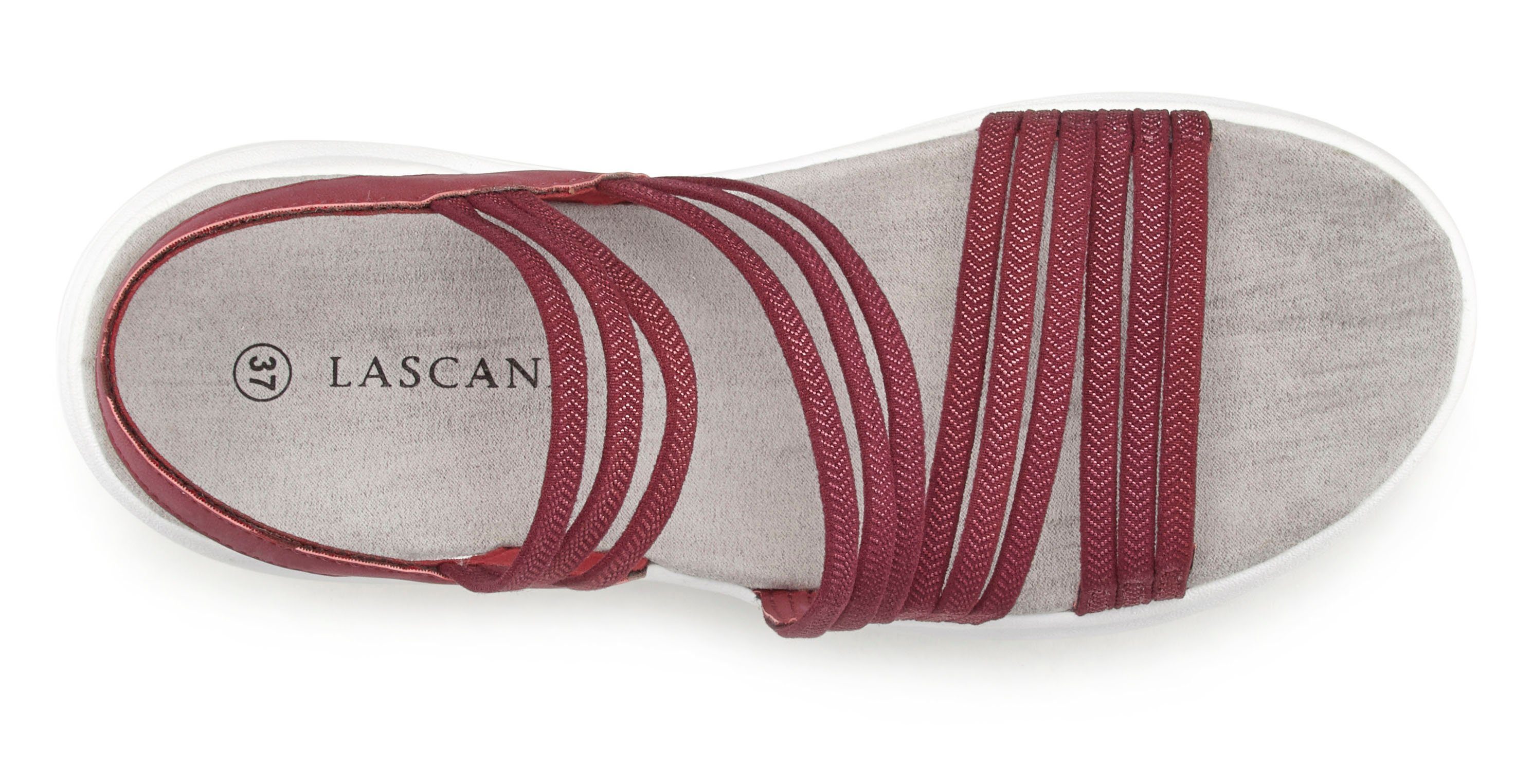 Lascana Sandalen Zomerschoen Sandalette, zomerschoen, ultralichte zool, elastische bandjes VEGAN