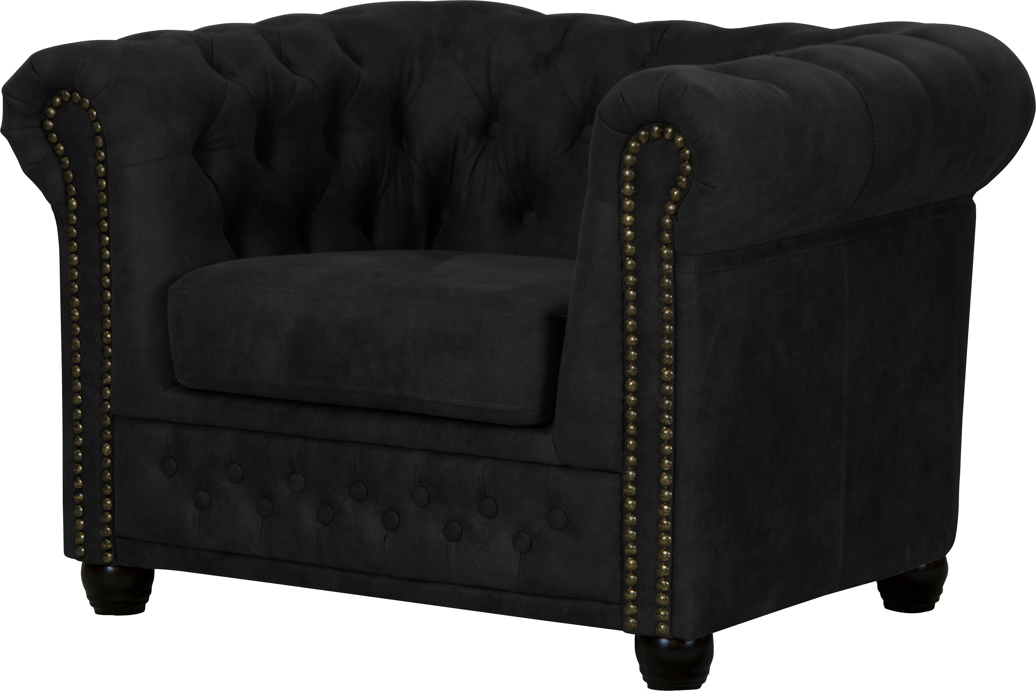 Home affaire Chesterfield-fauteuil Rysum geschikt voor de "rysum" serie b / d / h: 94/86/72 cm