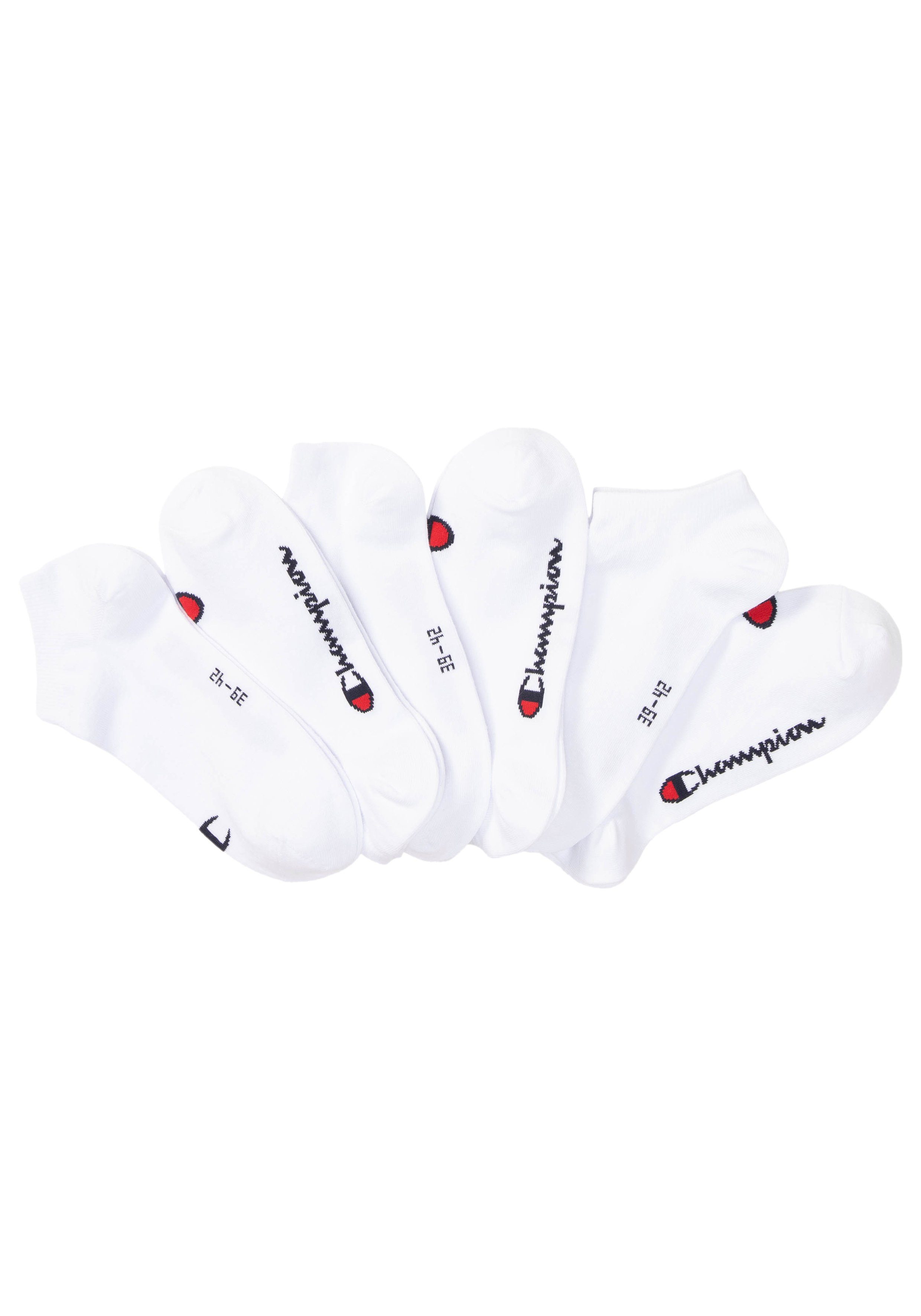 Champion Sneakersokken 6pk Sneaker Socks (6 paar) heren sokken maat 39 (42) wit
