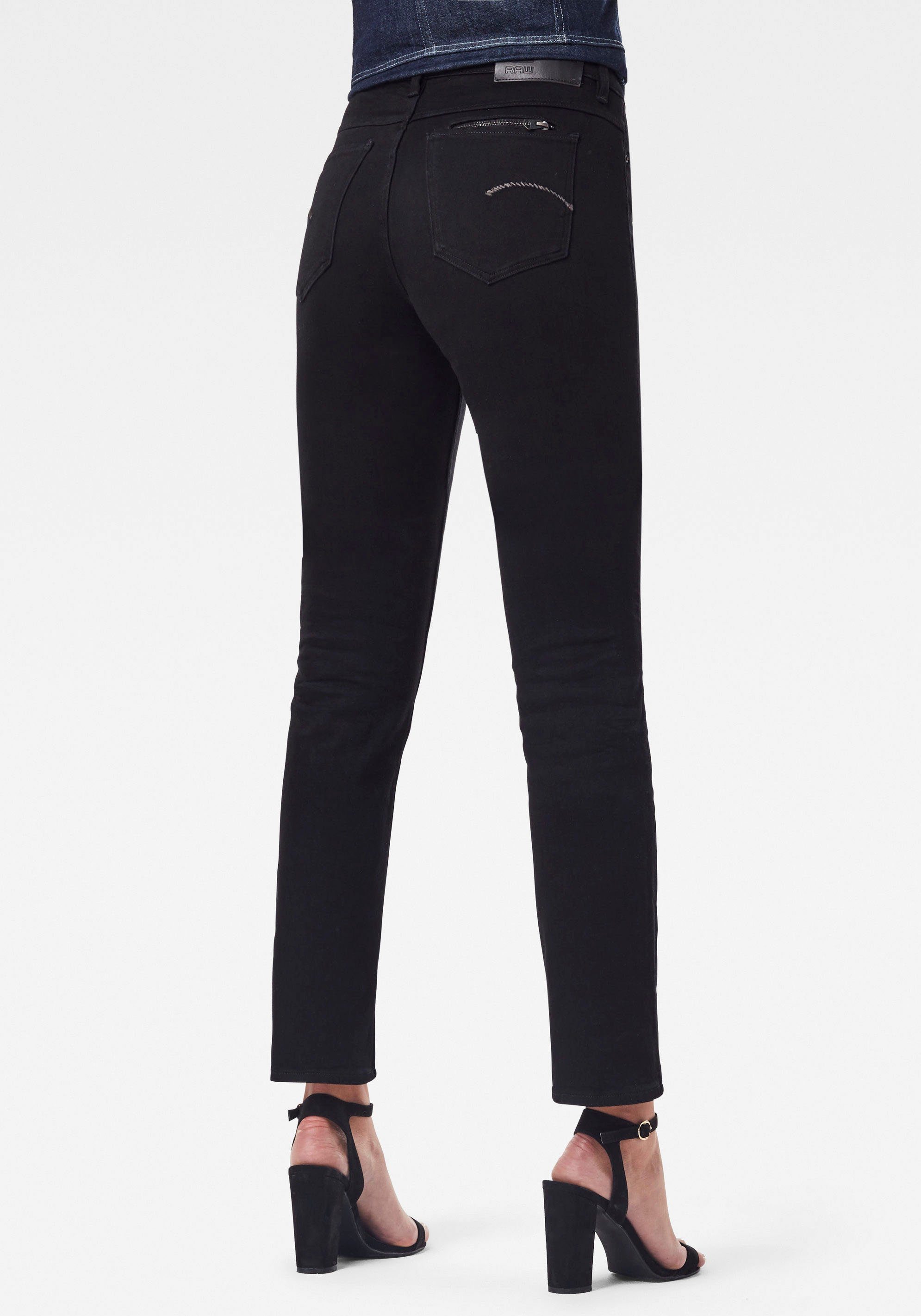 G-Star RAW Straight jeans Noxer Straight met ritszak boven de achterzak achter