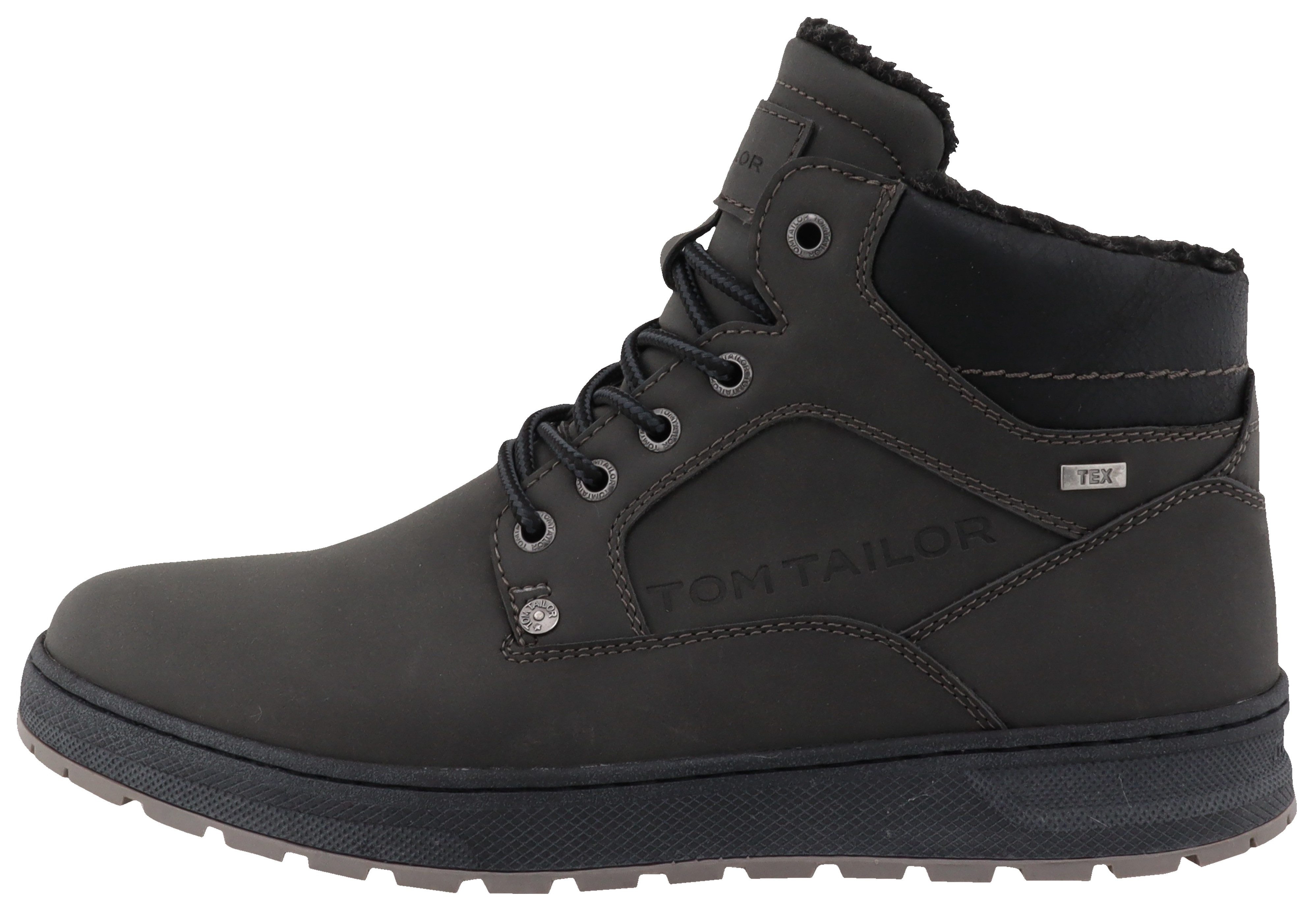 Tom Tailor Winterlaarzen , plateau, veterschoenen, high-top sneaker met binnenrits