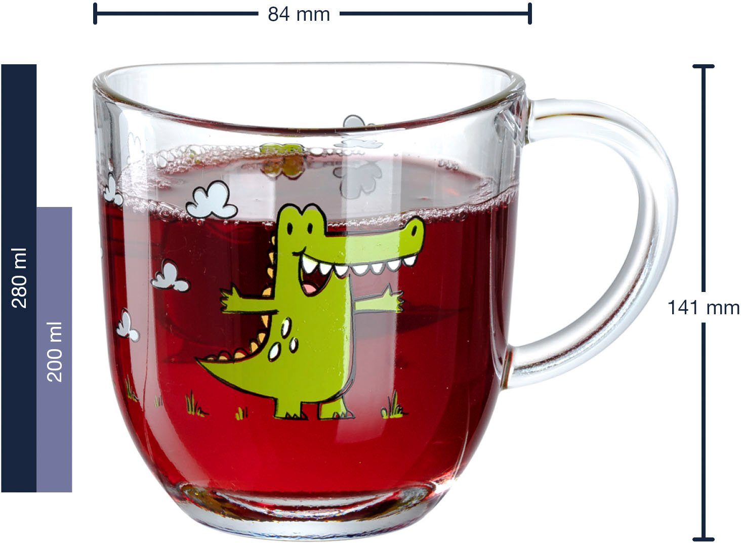 LEONARDO Kopje BAMBINI krokodil (set, 6-delig)