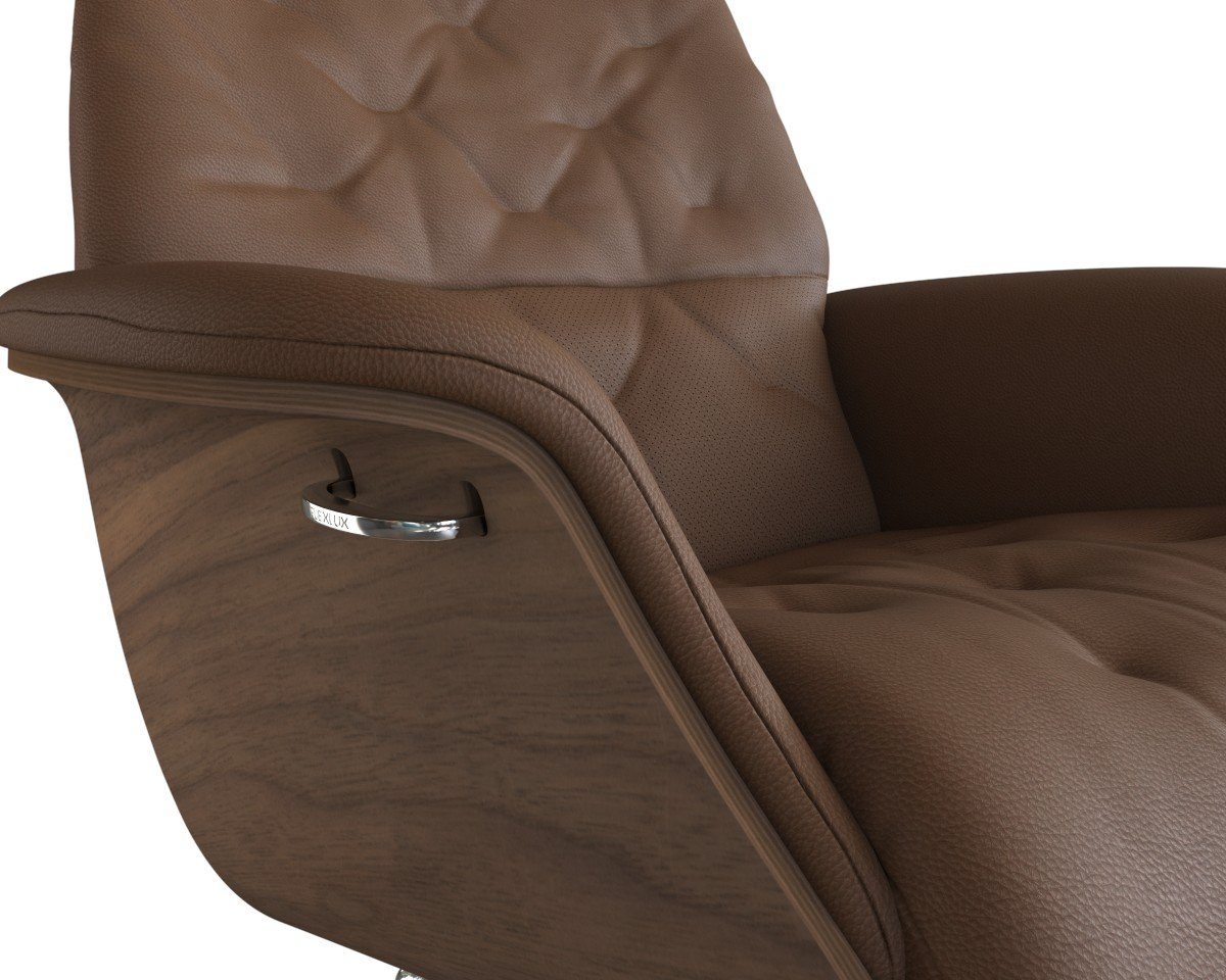 FLEXLUX Relaxfauteuil Volden, functionele stoel, gestoffeerde stoel, armleuningen, TV-fauteuil