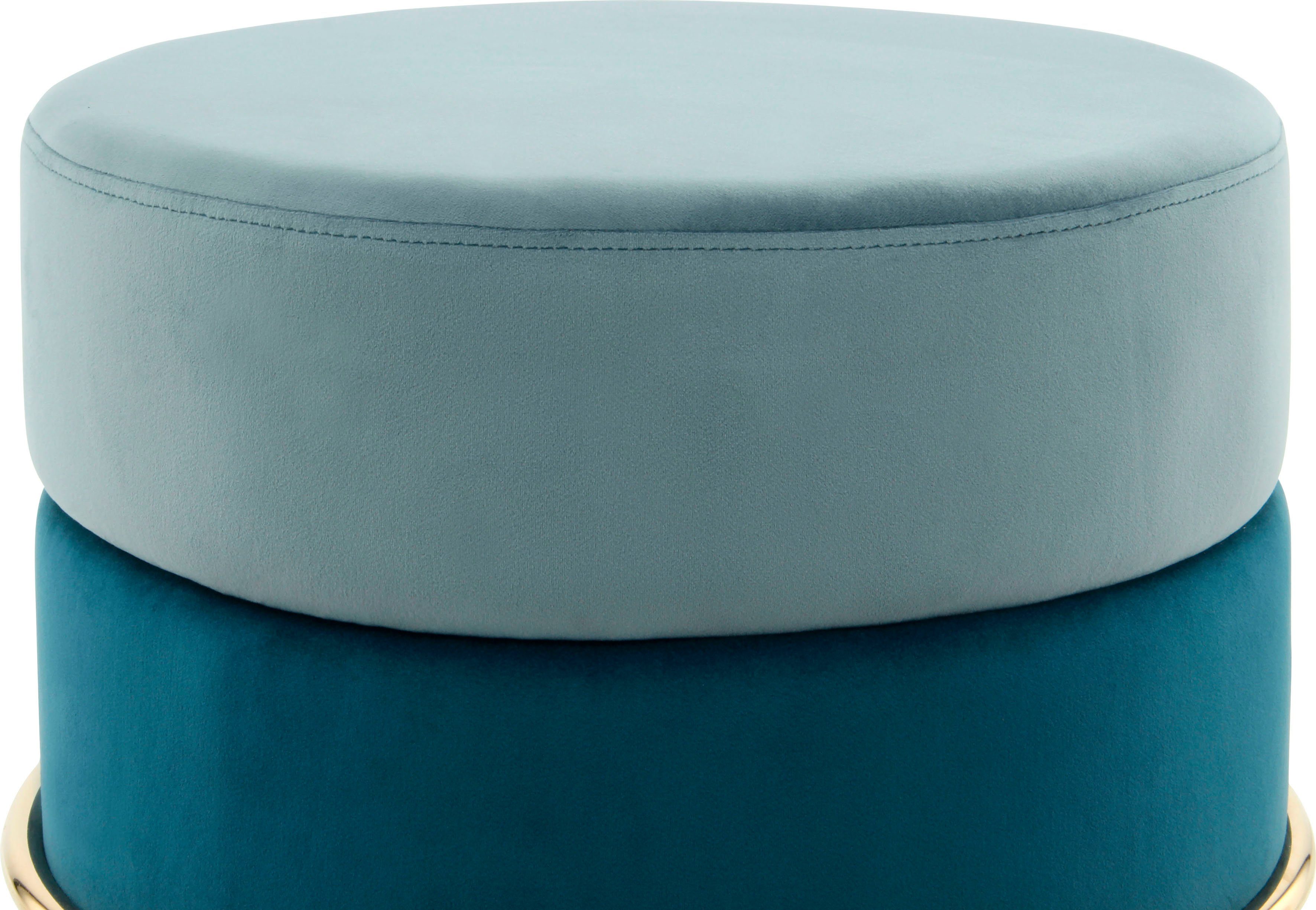 Kayoom Zithocker Kruk Matilda 125, comfortabele ronde vorm, gezellige designkruk (1 stuk)