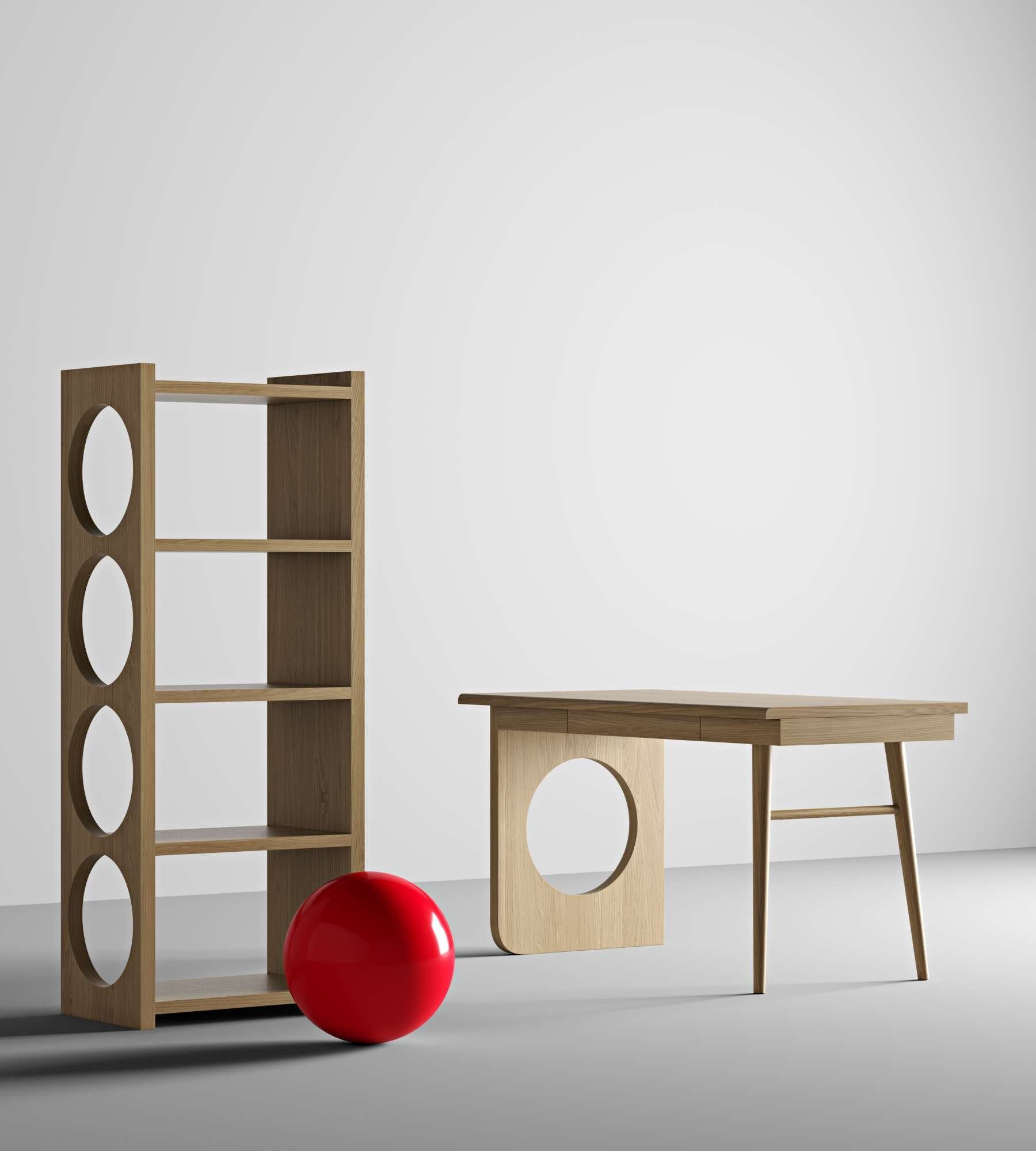 Woodman Bureau BAU bijzonder design, breedte 140 cm