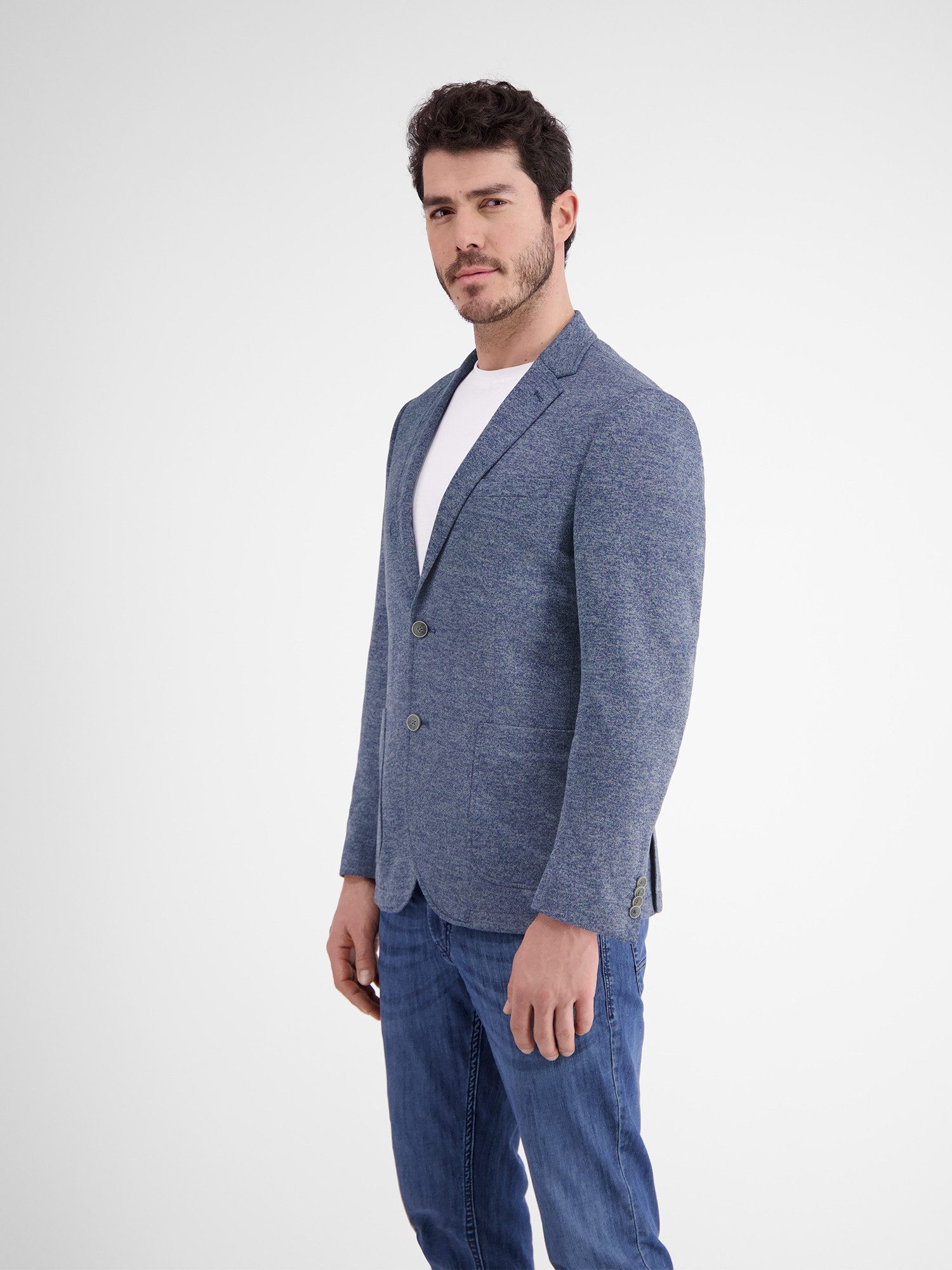 Lerros Jerseycolbert LERROS jersey blazer met binnenvoering-print