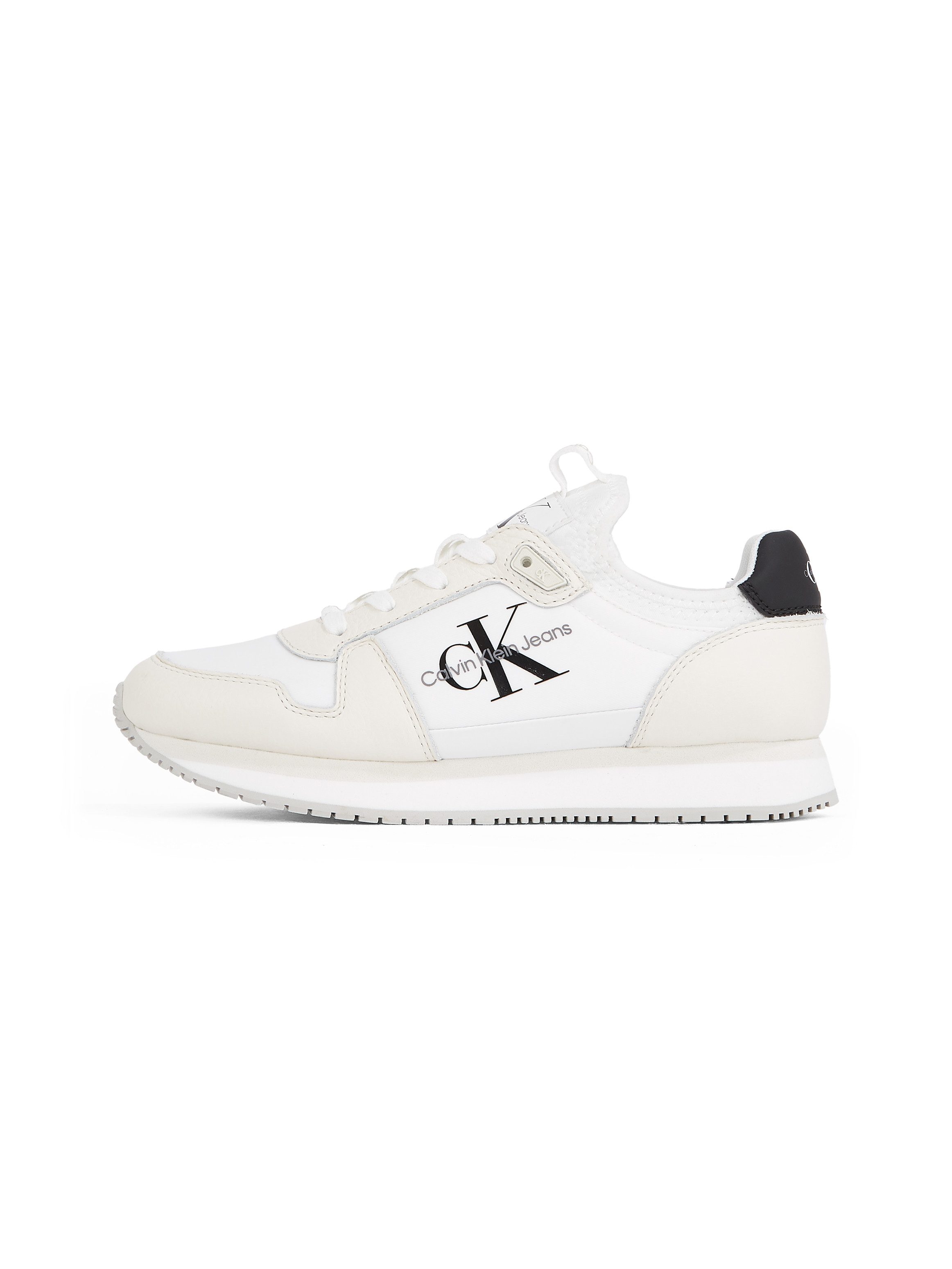 Calvin Klein Sneakers RUNNER SOCK LACEUP ML LTH , lage schoen, vrijetijdsschoen, veterschoen met logo-opdruk