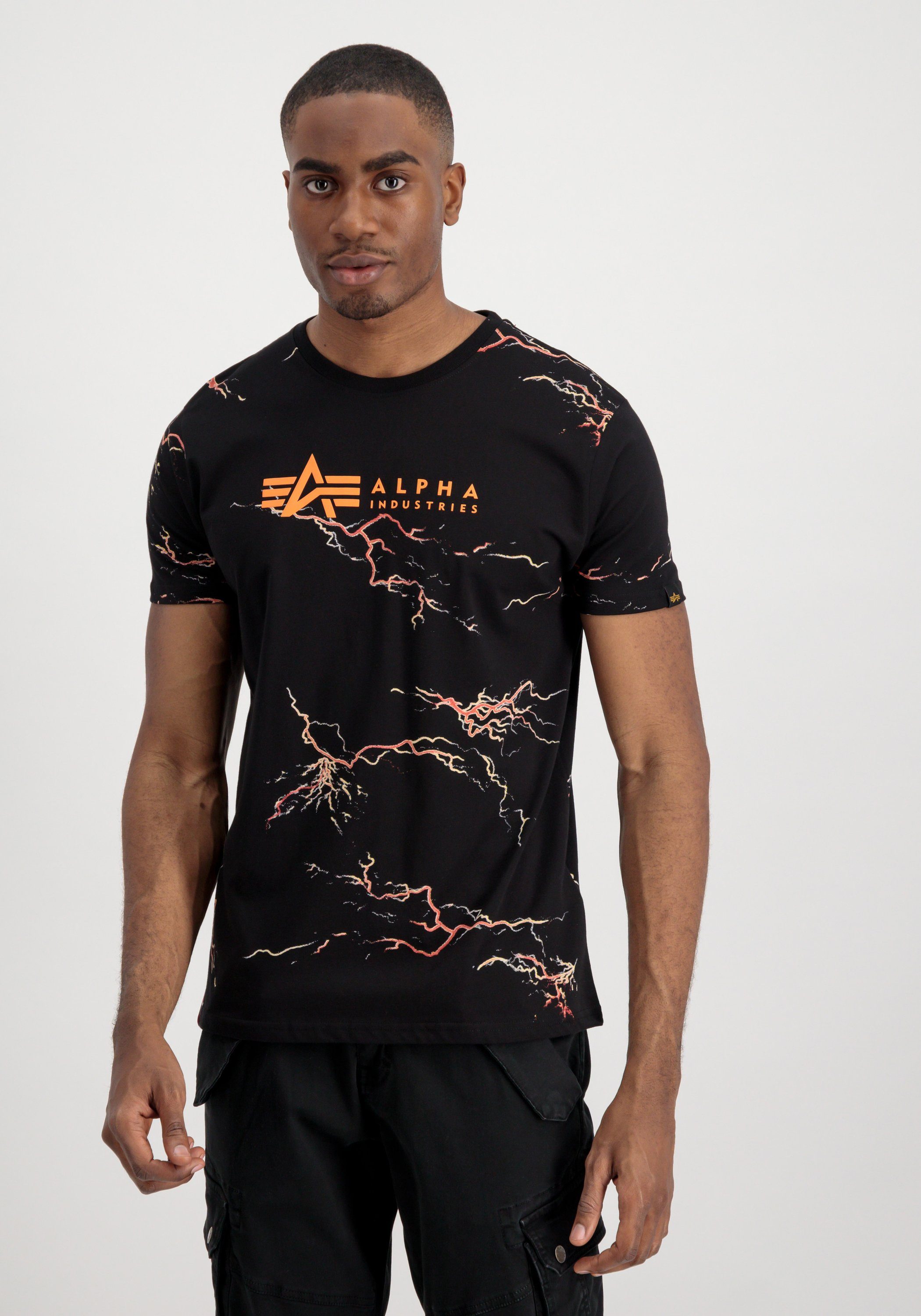 Alpha Industries T-shirt Men T-Shirts Lightning AOP T
