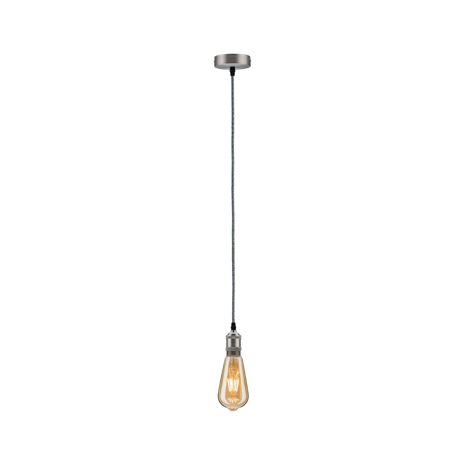 Paulmann Hanglamp Neordic Eldar max. 1x60W Geborsteld nikkel 230V Metaal (1 stuk)