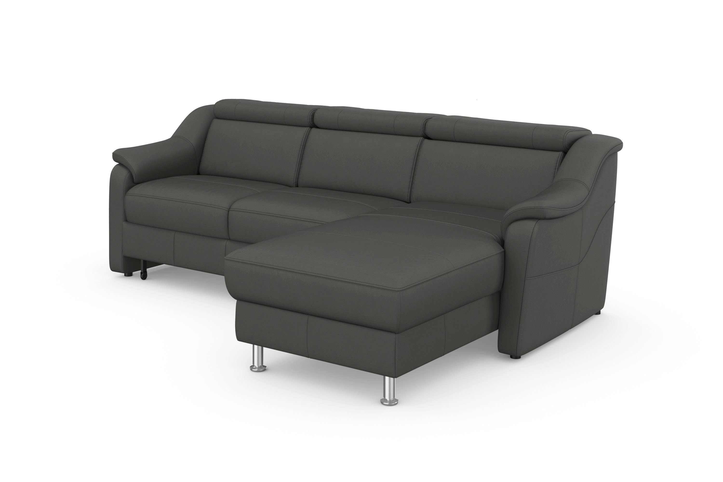 sit&more Hoekbank Freetown L-vorm met verstelbare hoofdsteun en comfortabele binnenvering