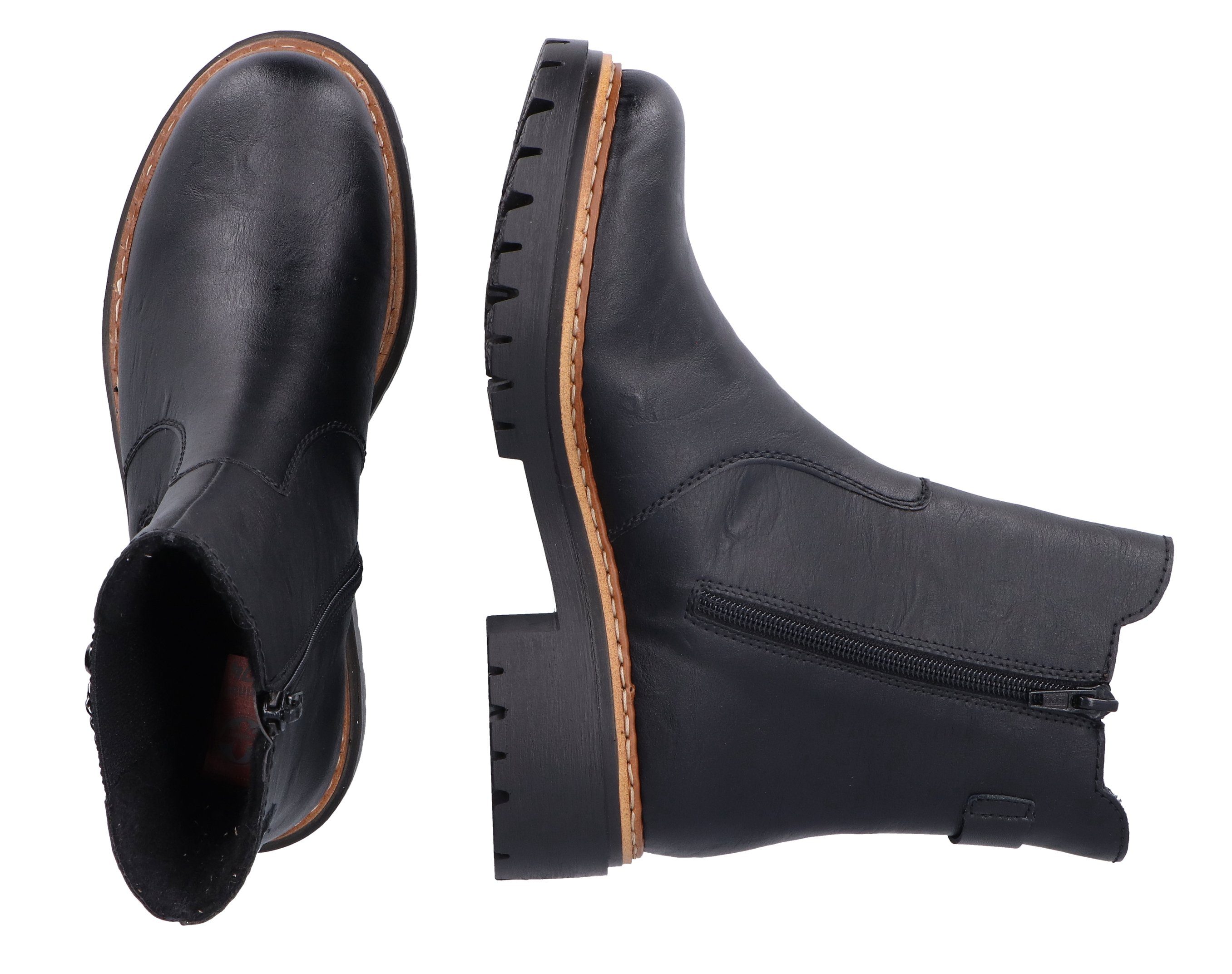 Rieker Chelsea-boots met fijne decoratieve ketting