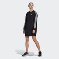 adidas sportswear shirtjurk essentials 3-stripes crew jurk zwart