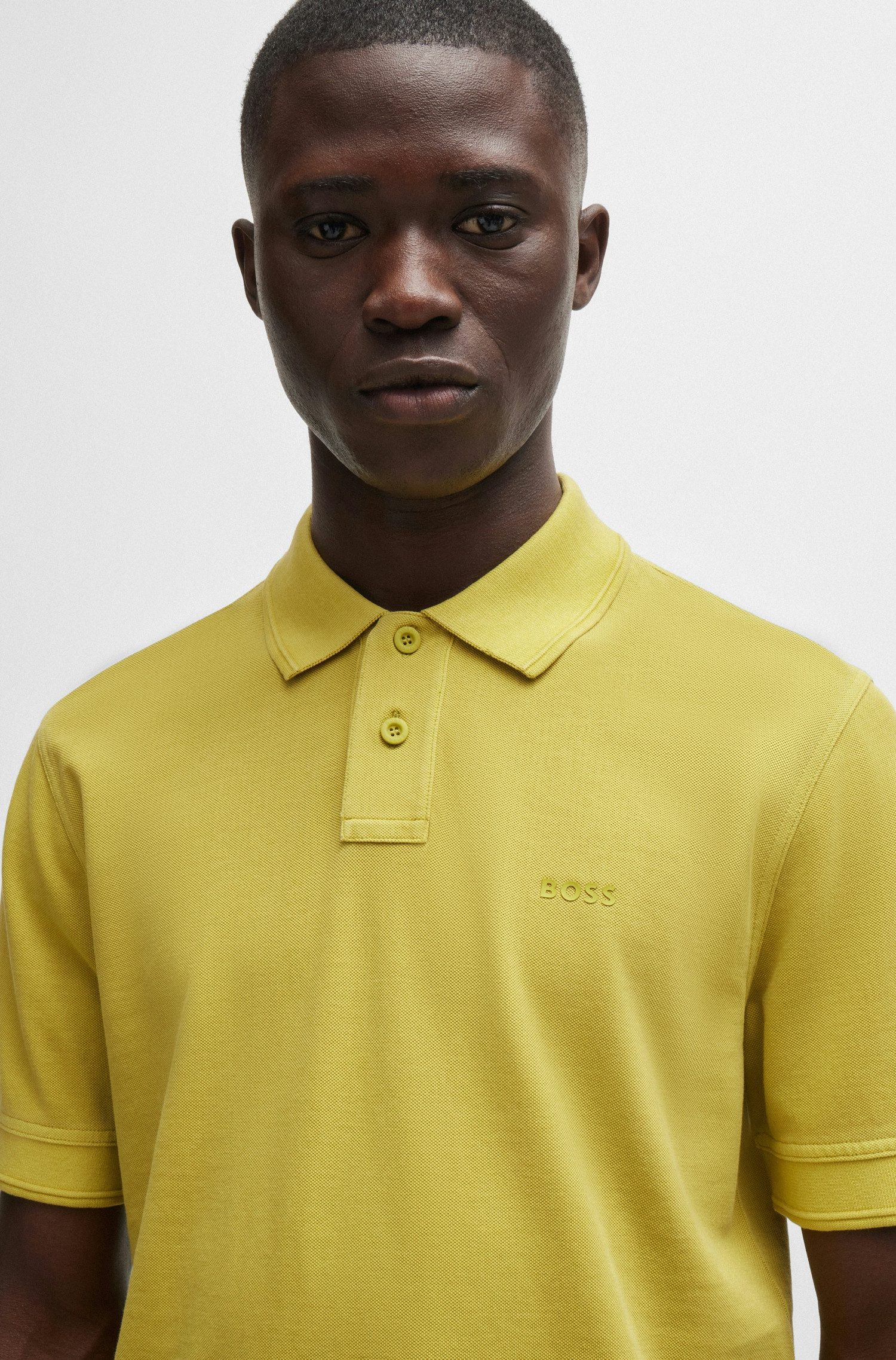 Boss Orange Poloshirt Prime met een polokraag