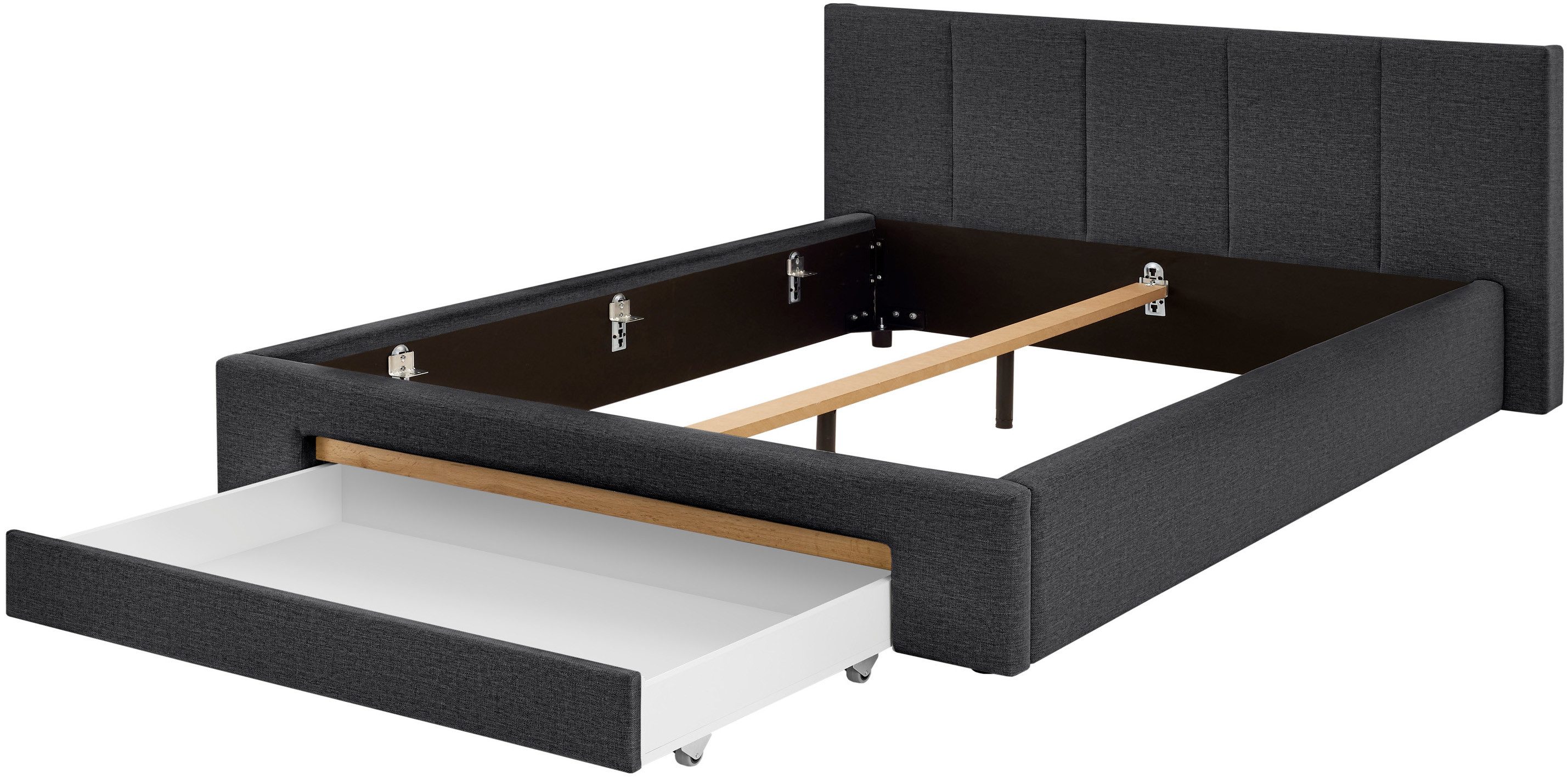 INOSIGN Gestoffeerd bed CiTY/GiRON, bedframe met bedlade, gestoffeerd opbergbed met hondenbed of opberglade, bekleding van corduroy of linnenlook