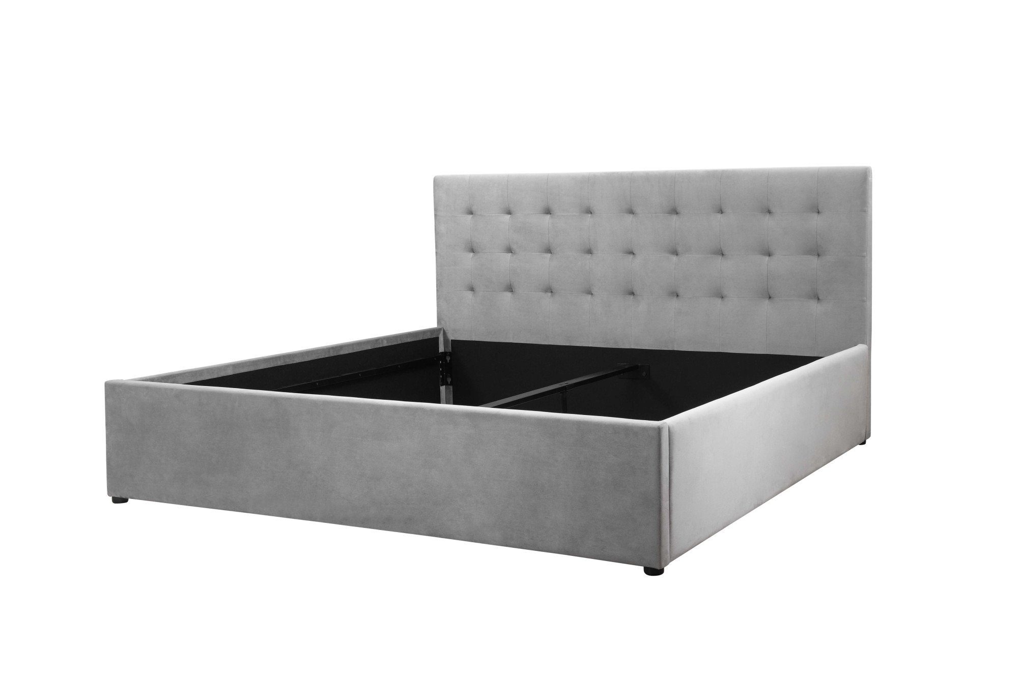 Home affaire Gestoffeerd bed Hamar, knoopstiksels in het hoofdeinde, tot 250 KG belastbaar