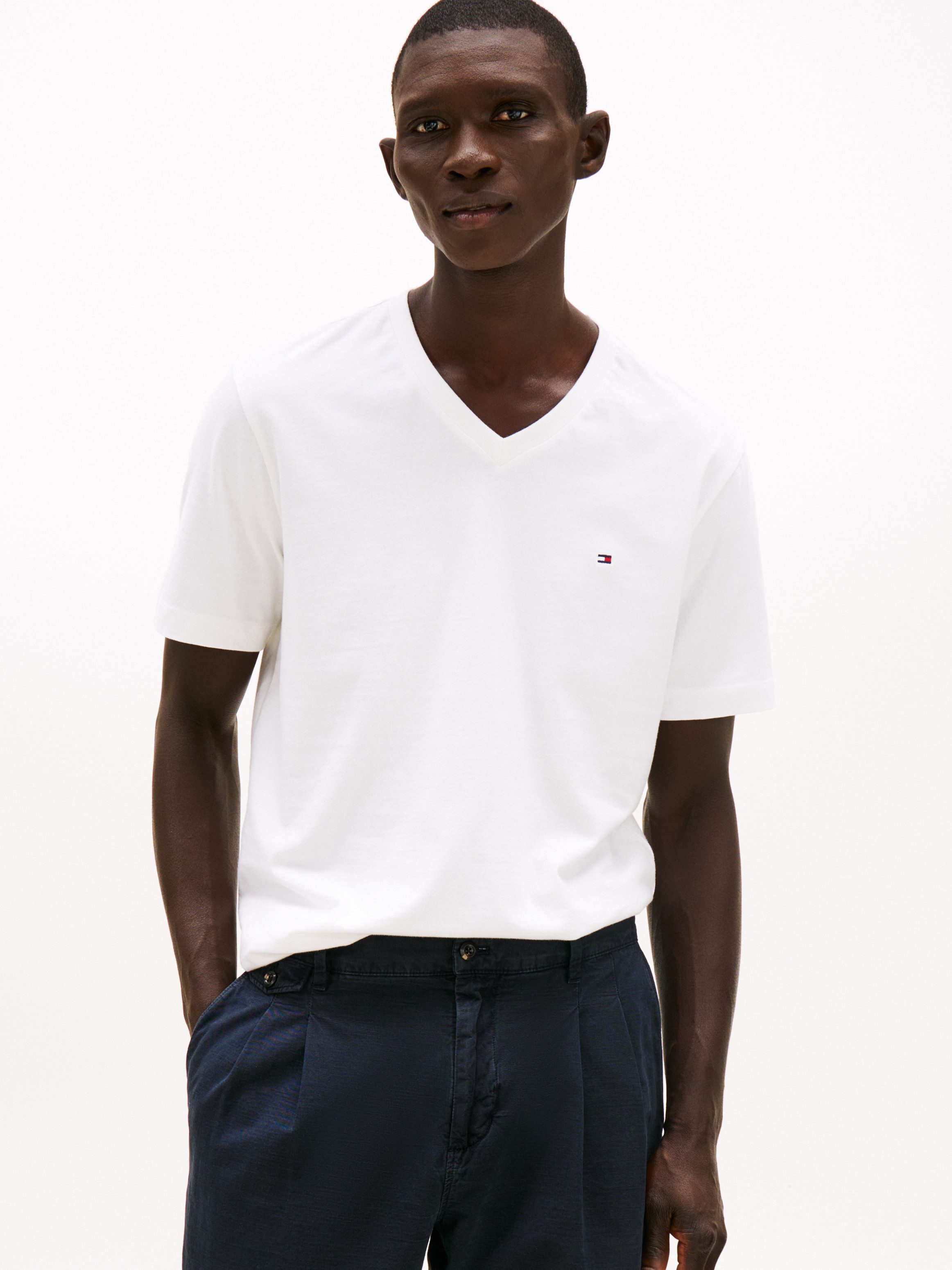 Tommy Hilfiger Shirt met V-hals ESSENTIAL V-NECK TEE