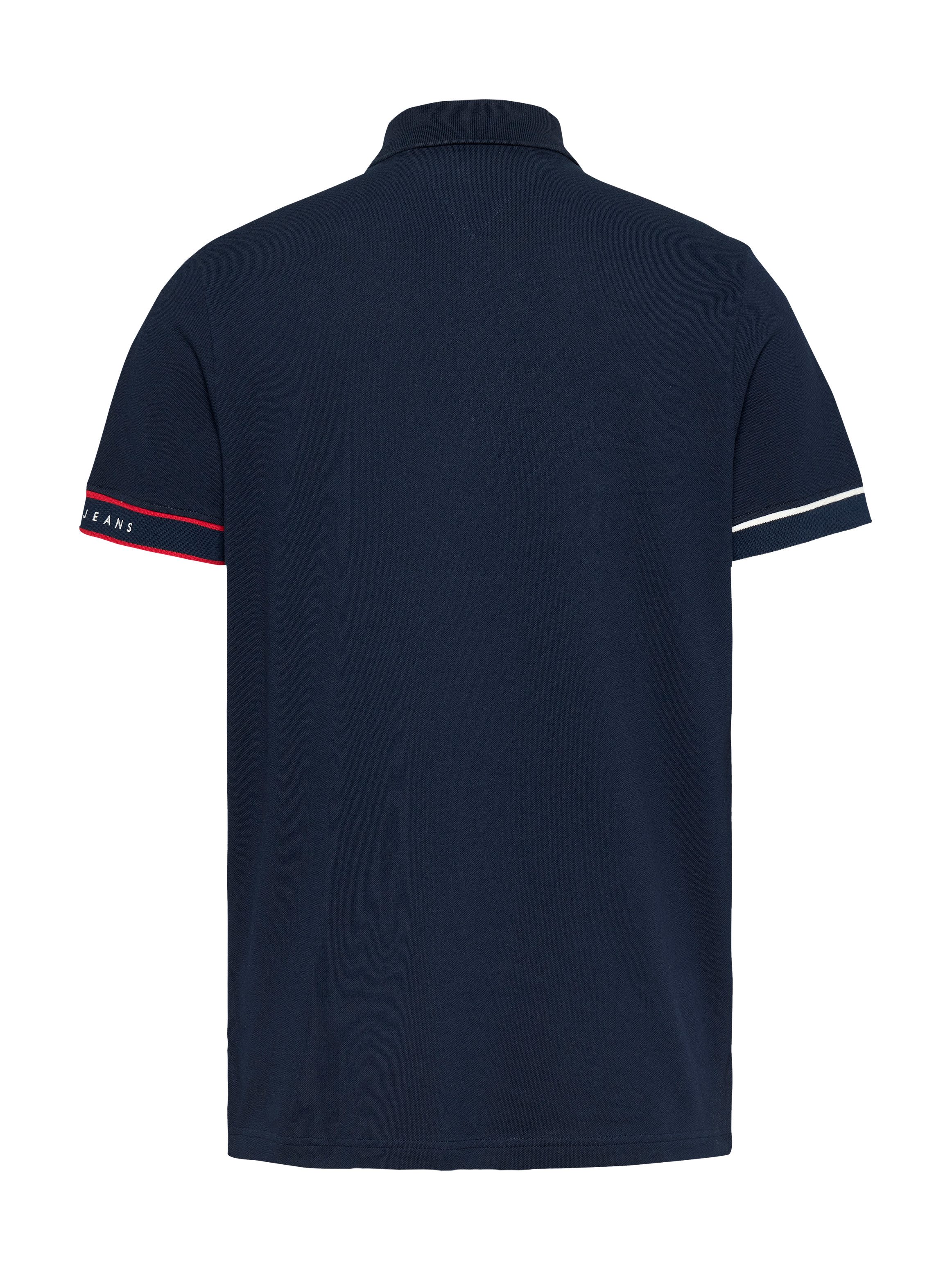 TOMMY JEANS Poloshirt TJM SLIM FLAG CUFF POLO EXT