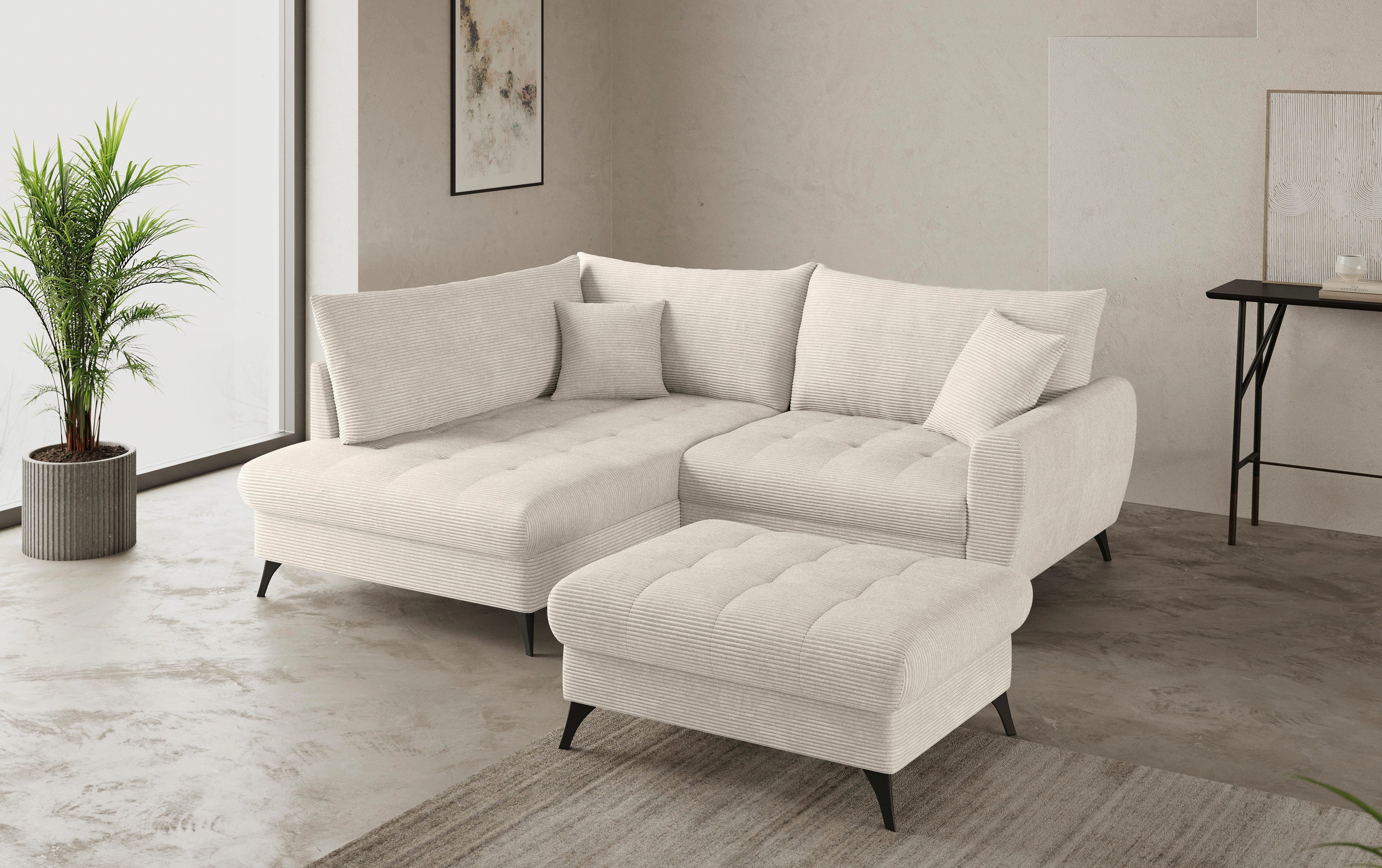Mr. Couch Hockerbank Blackburn II Geschikt voor de set, optioneel met koudschuim