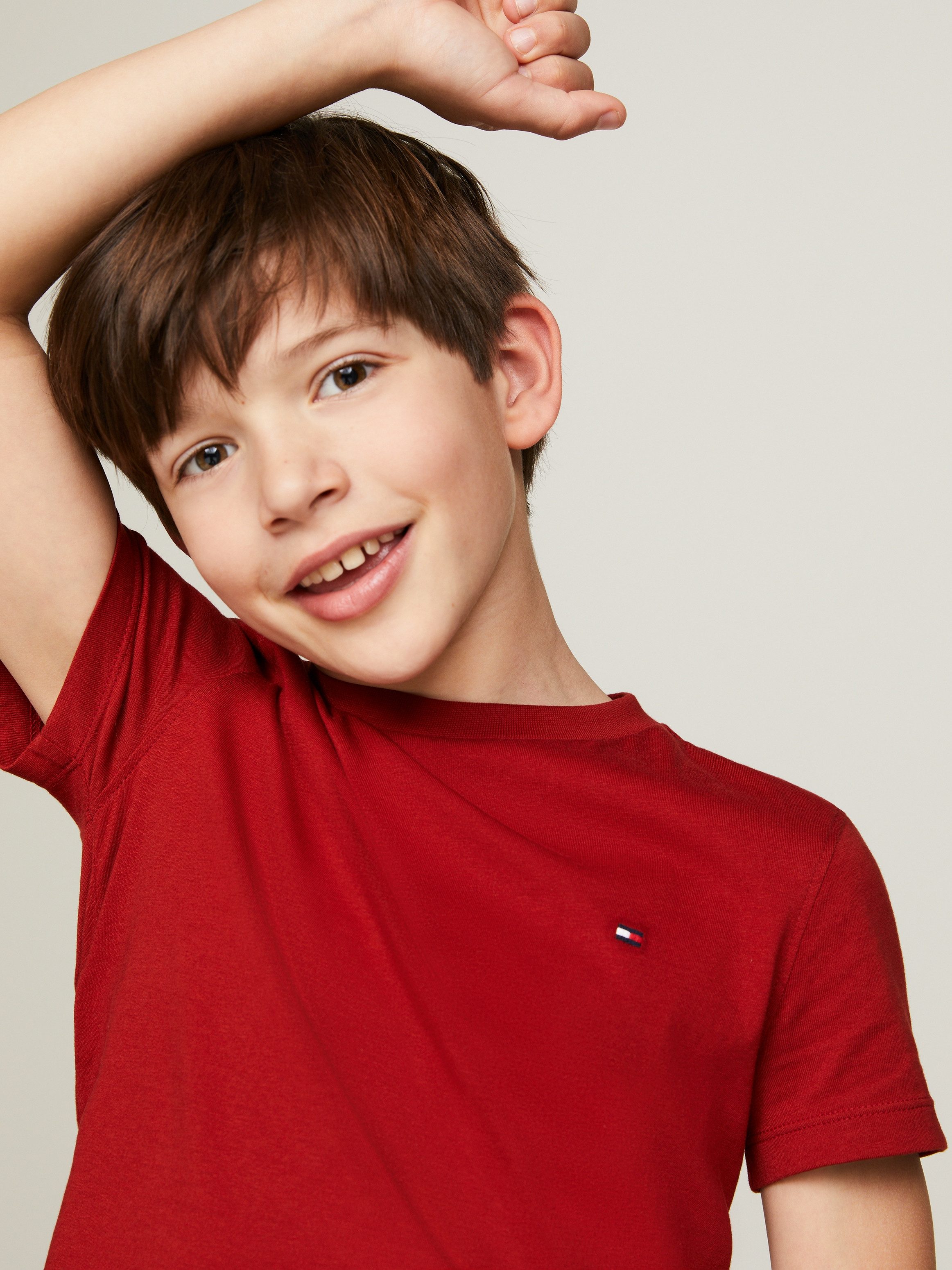 Tommy Hilfiger Shirt met korte mouwen ESSENTIAL COTTON TEE S S Kinderen tot 16 jaar met logostiksel