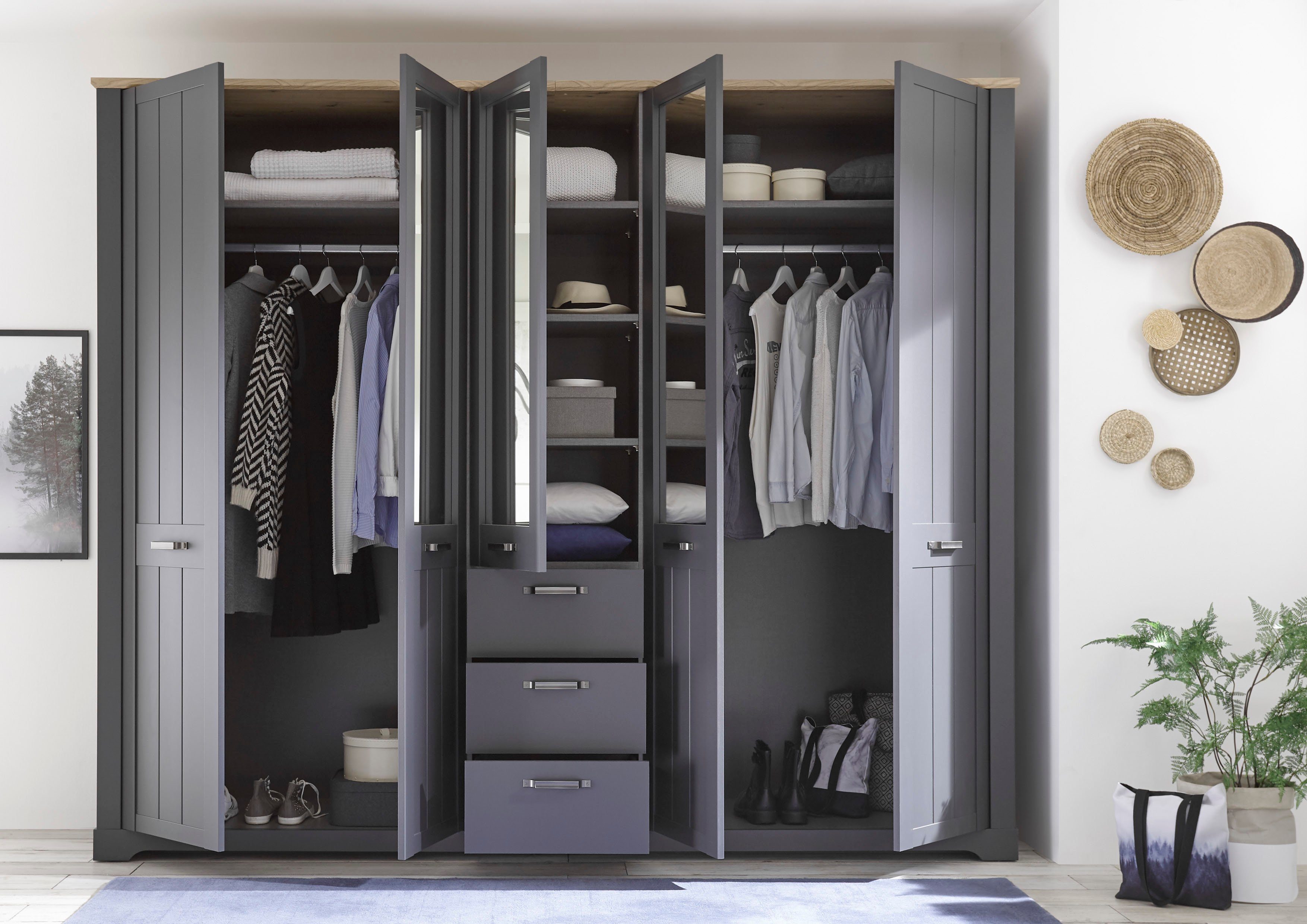 Schlafkontor Kledingkast Elastir in landelijke stijl