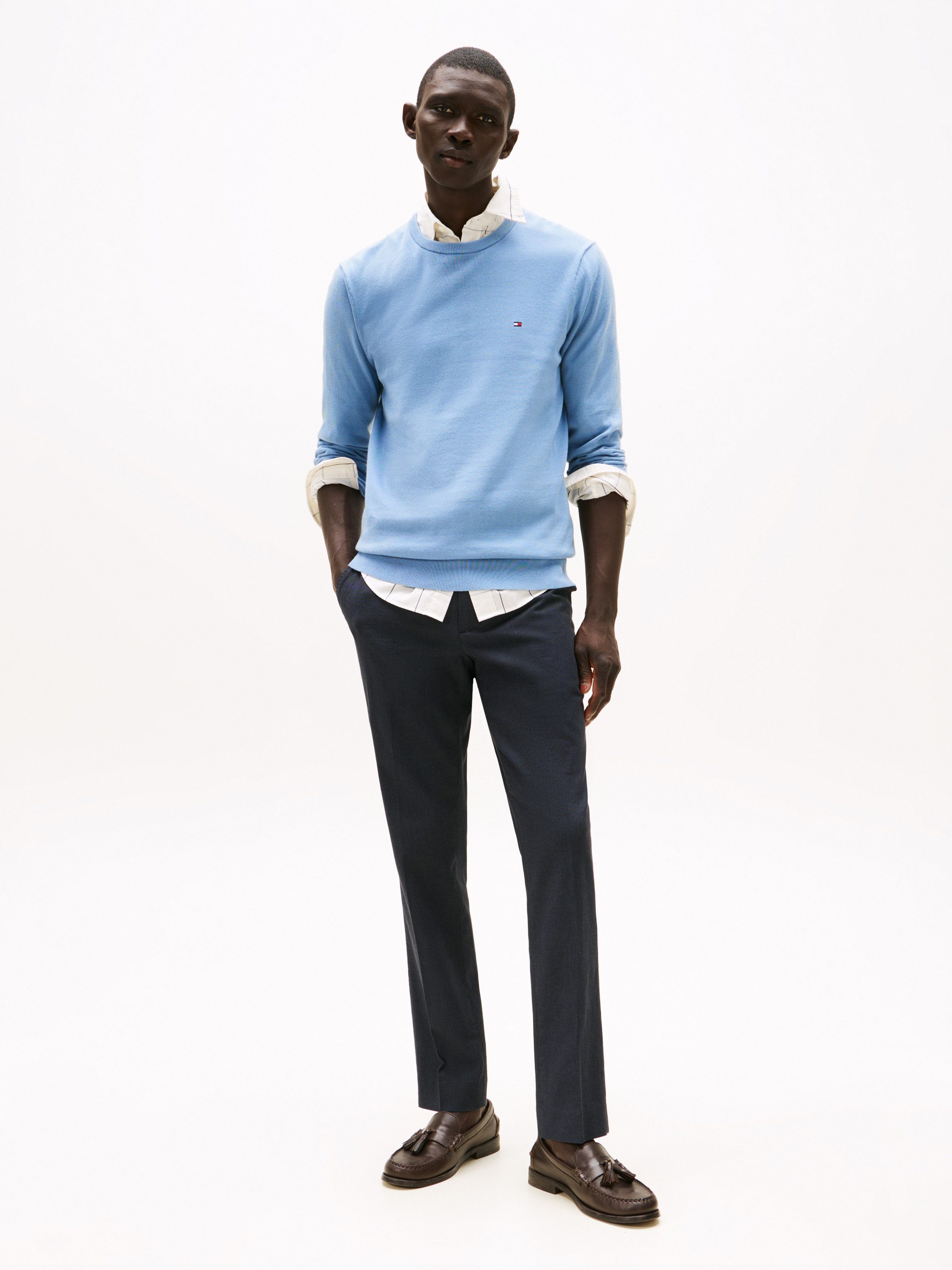 Tommy Hilfiger Trui met ronde hals ESSENTIAL COTTON CREW NECK