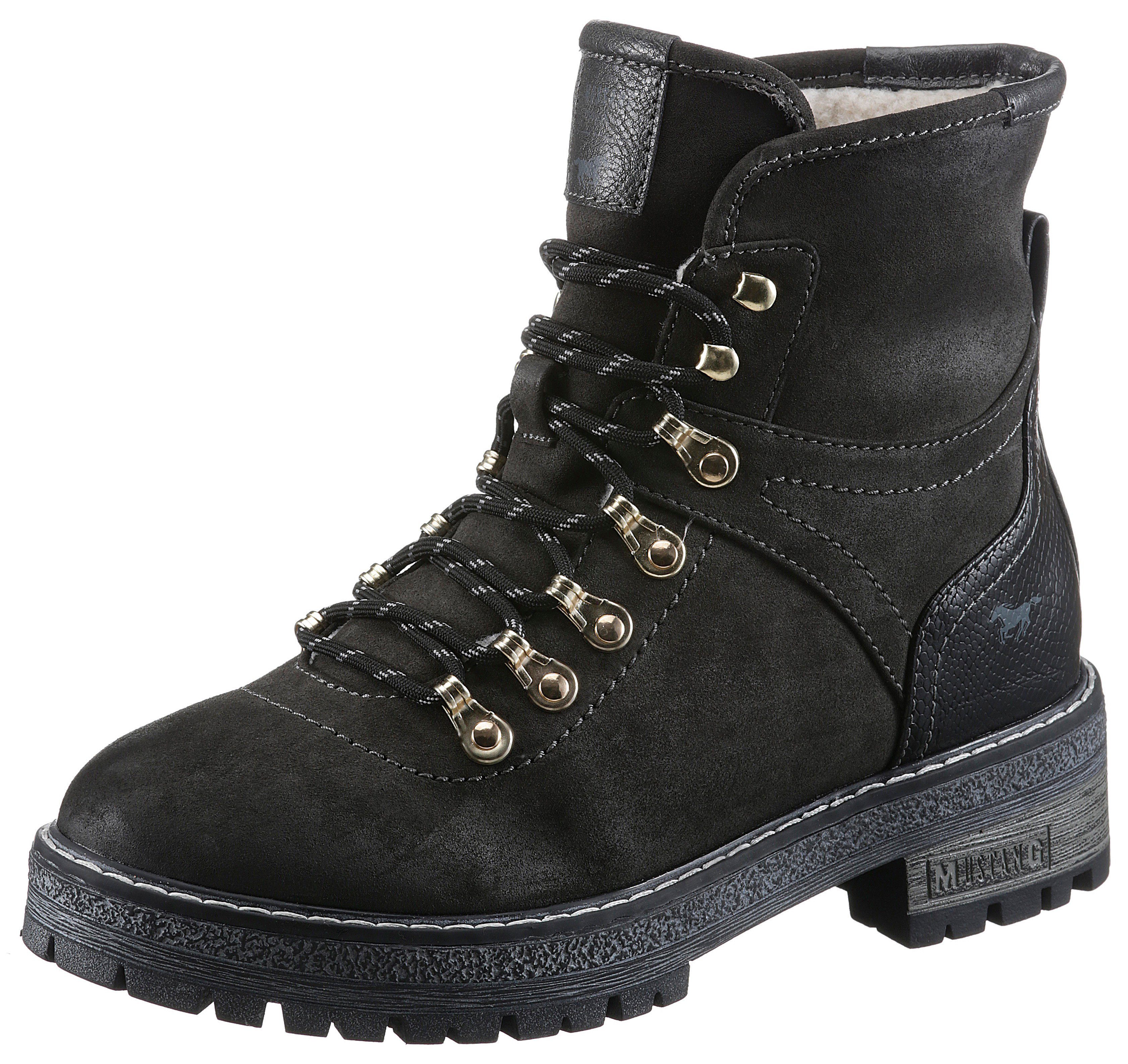 Mustang Shoes Winterlaarzen in outdoor-look dames winterlaarsjes maat 41 EU grijs
