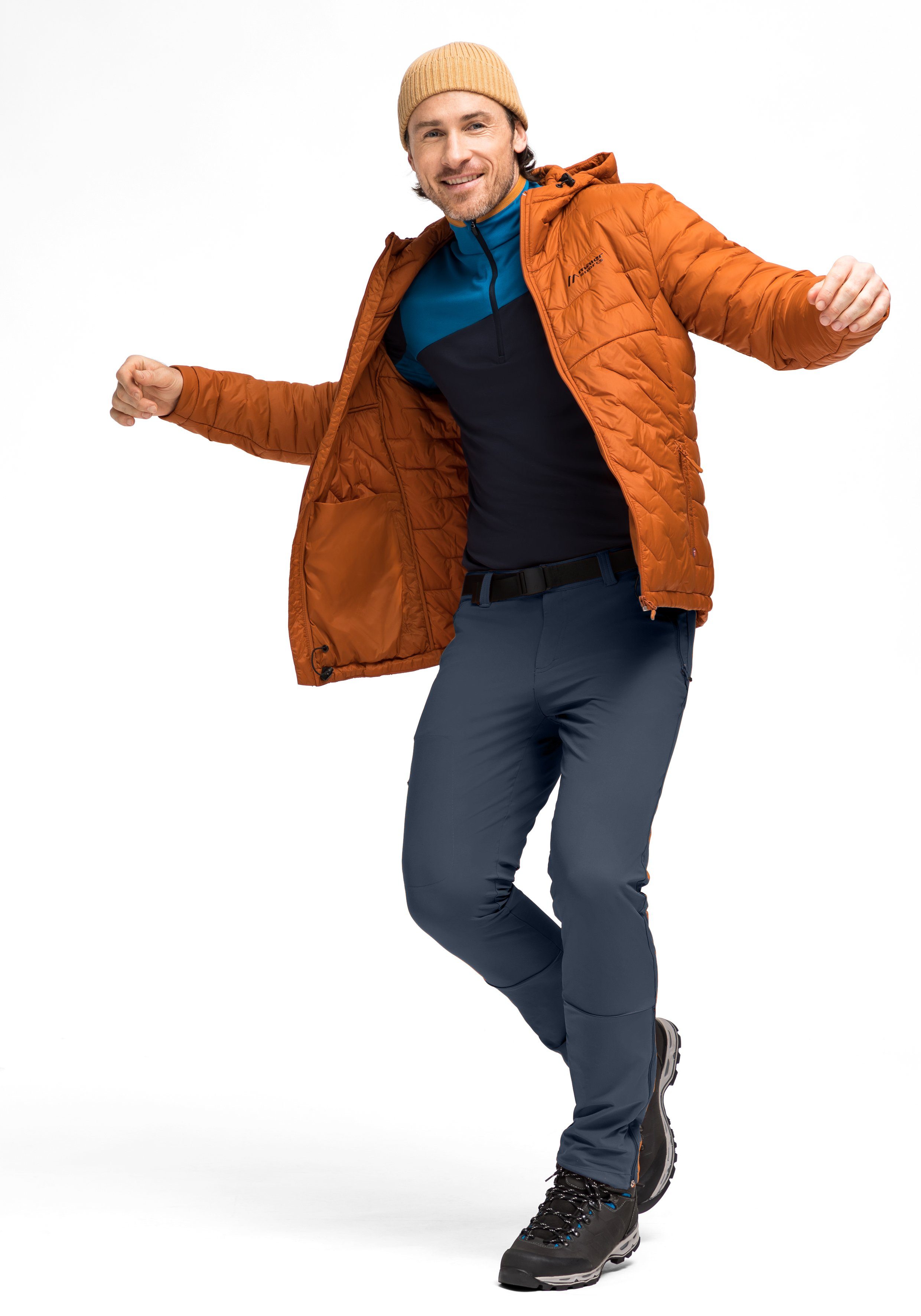 Maier Sports Functionele broek Naturno slim Heren wandbroek, elastische trekkingbroek, 4 zakken, Slim Fit